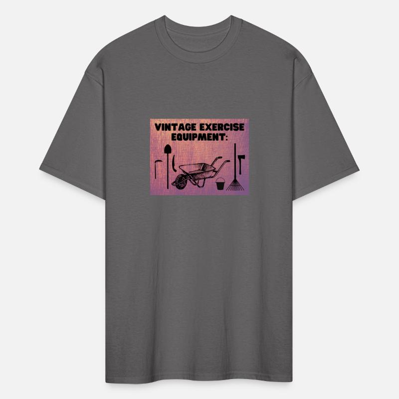 Vintage Exercise Equipment (Red) - Garden Humor