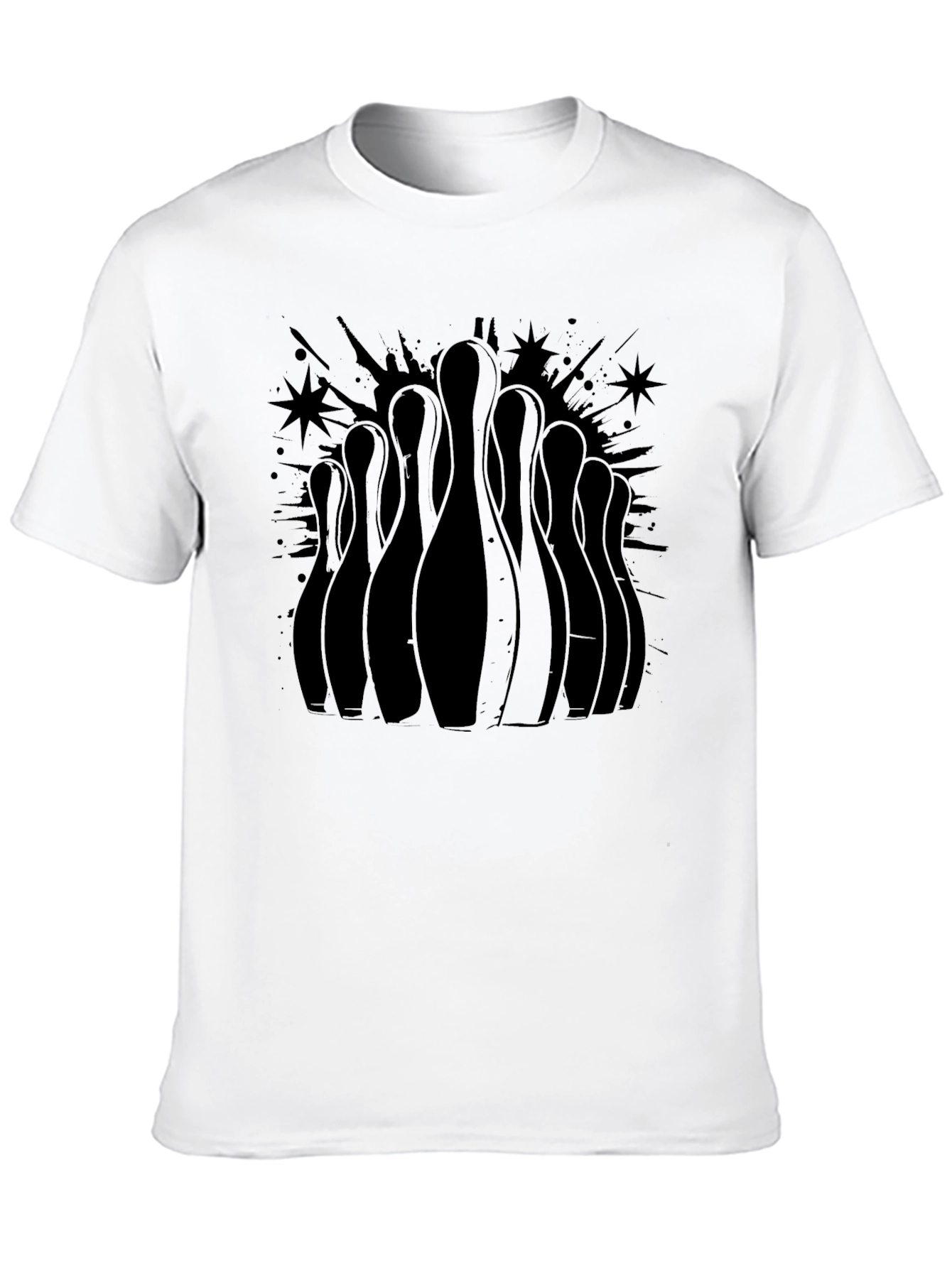 Bowling Pins Graphic Tee - Strike Style!