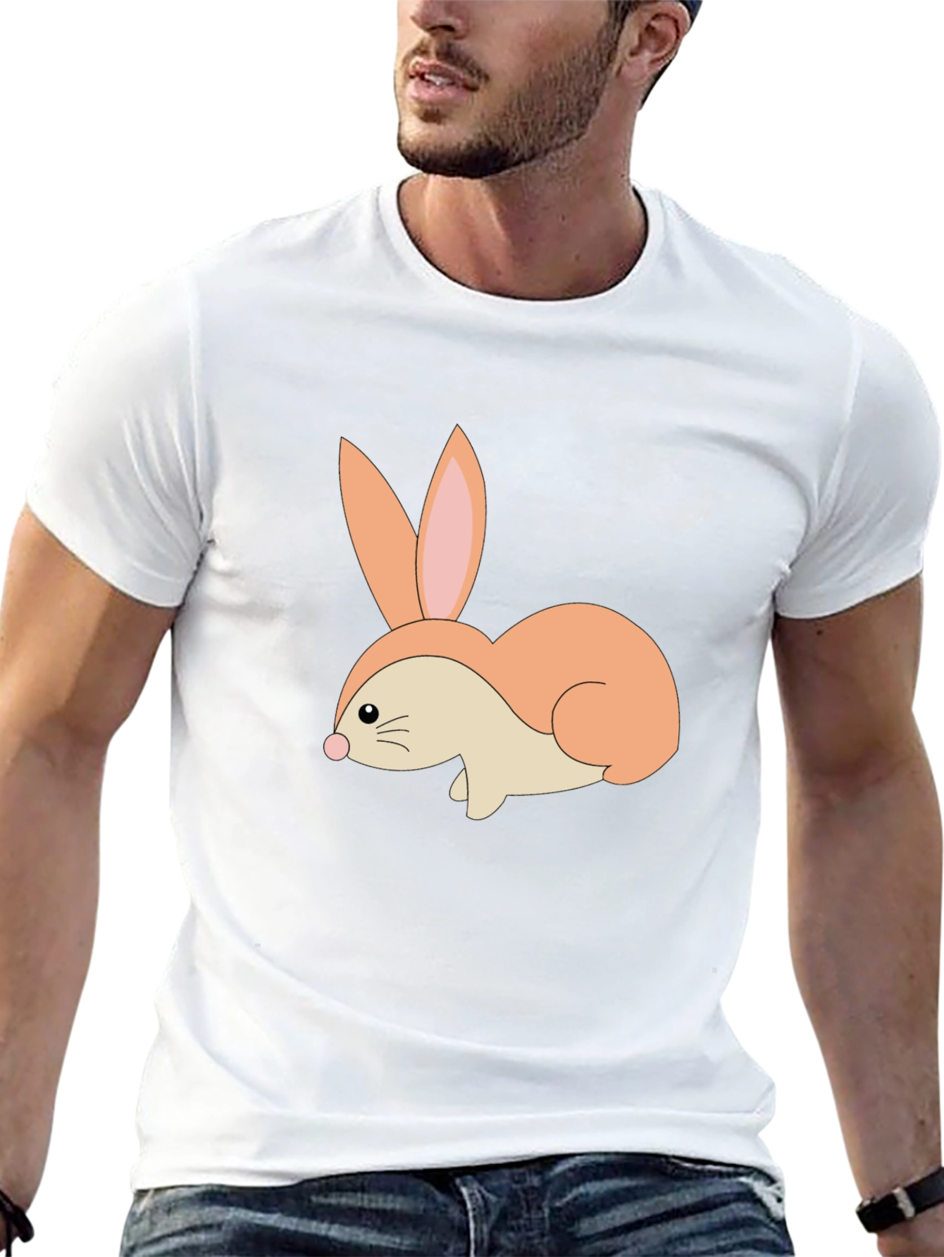 Bunny Graphic Tee - Soft Cotton Blend