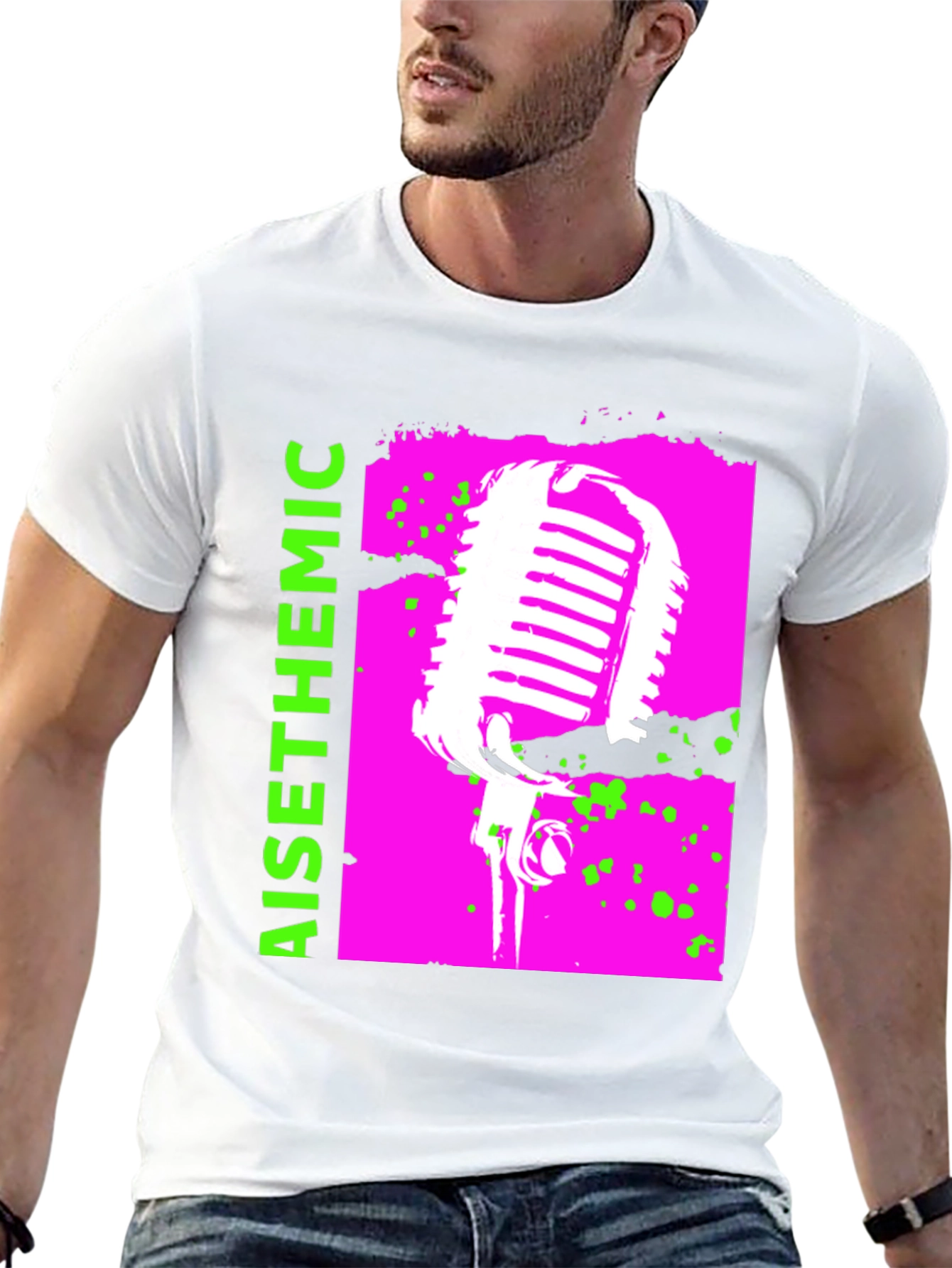 Retro Microphone Graphic Tee