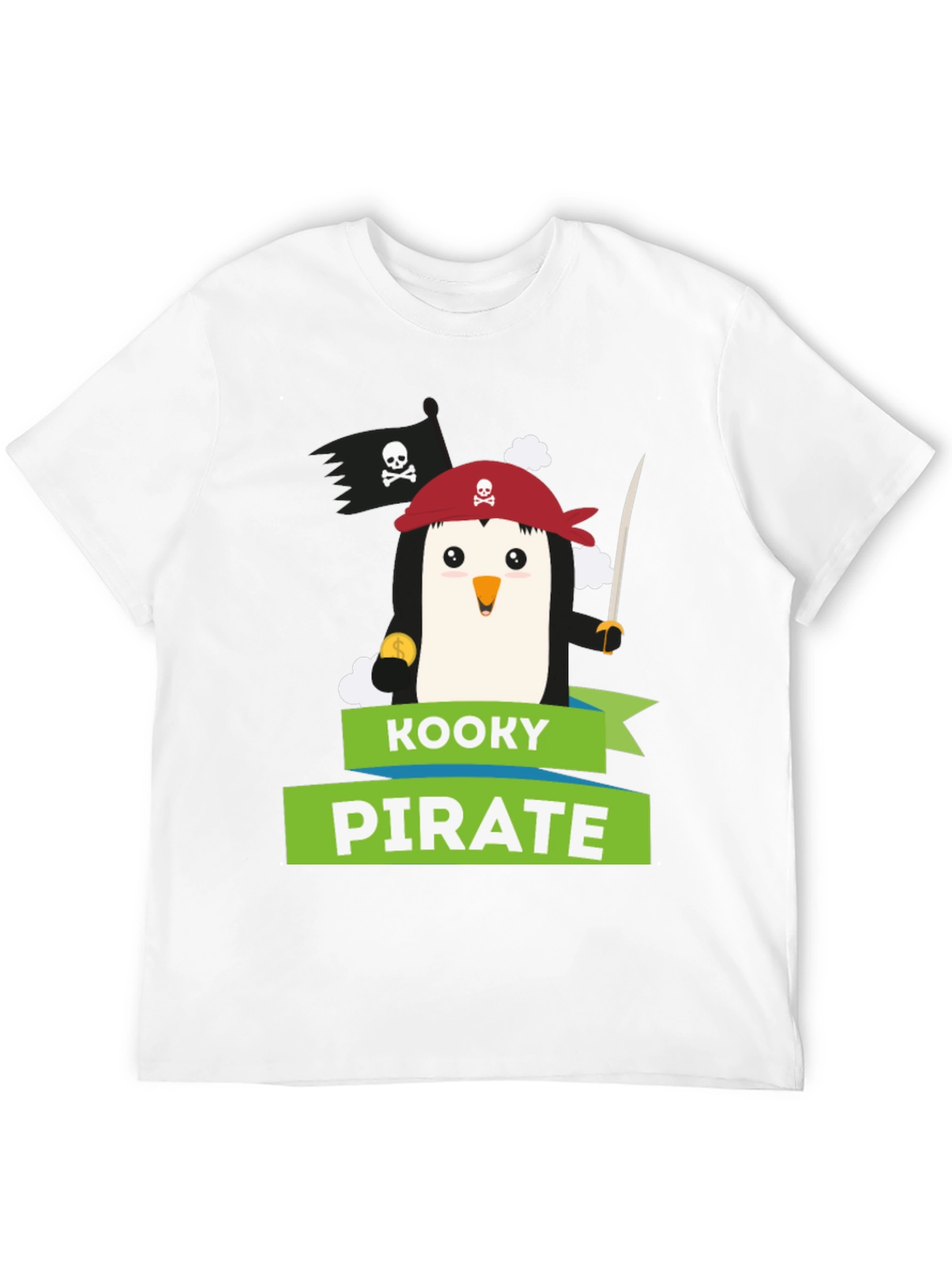 Kooky Pirate Penguin Graphic Tee