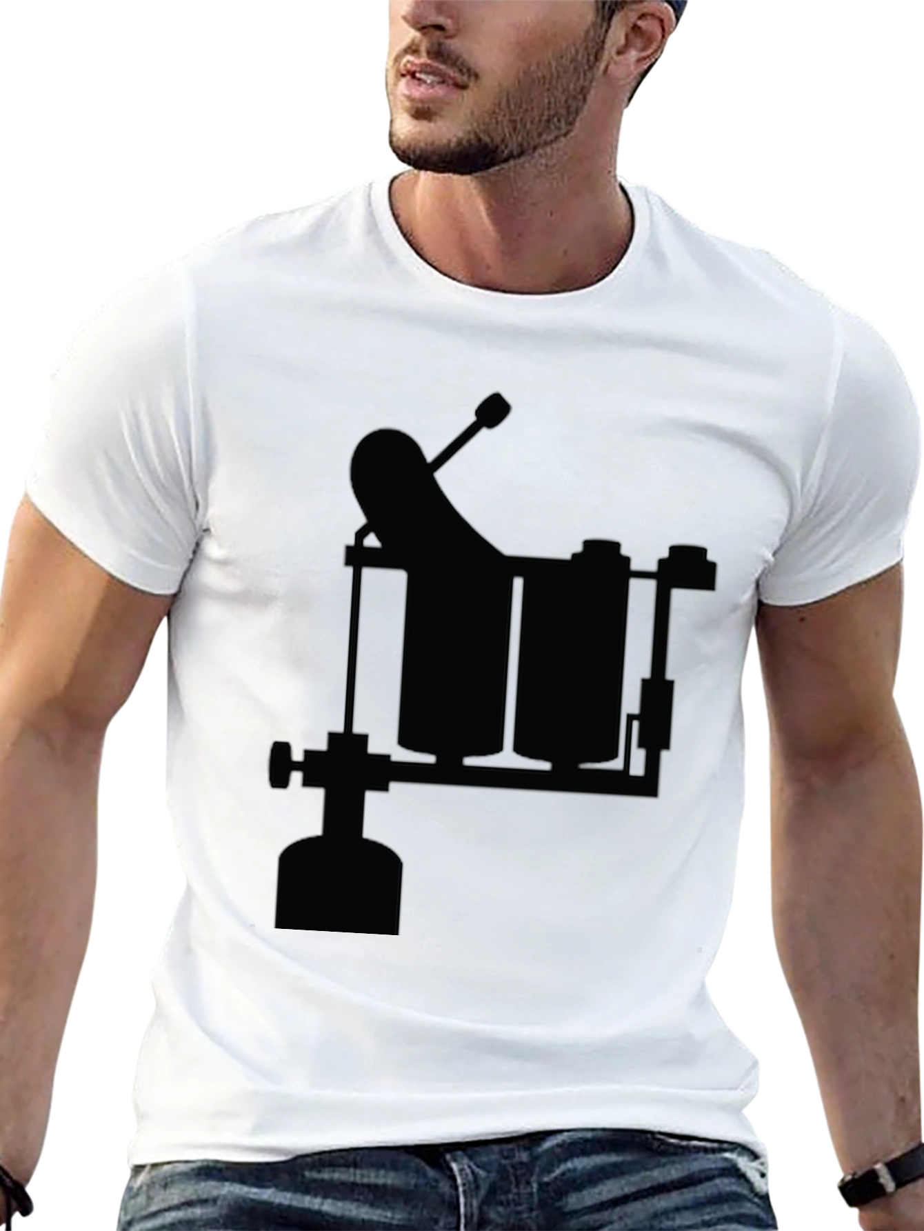 Tattoo Machine Graphic Black Tee - Ink Artist Apparel