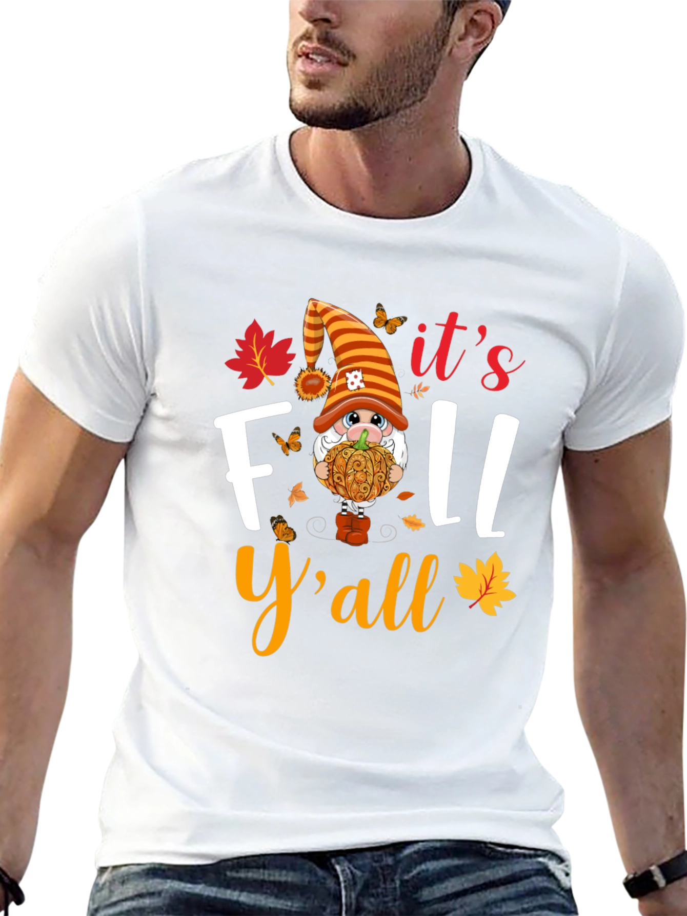 Fall Yall Gnome Graphic T-Shirt