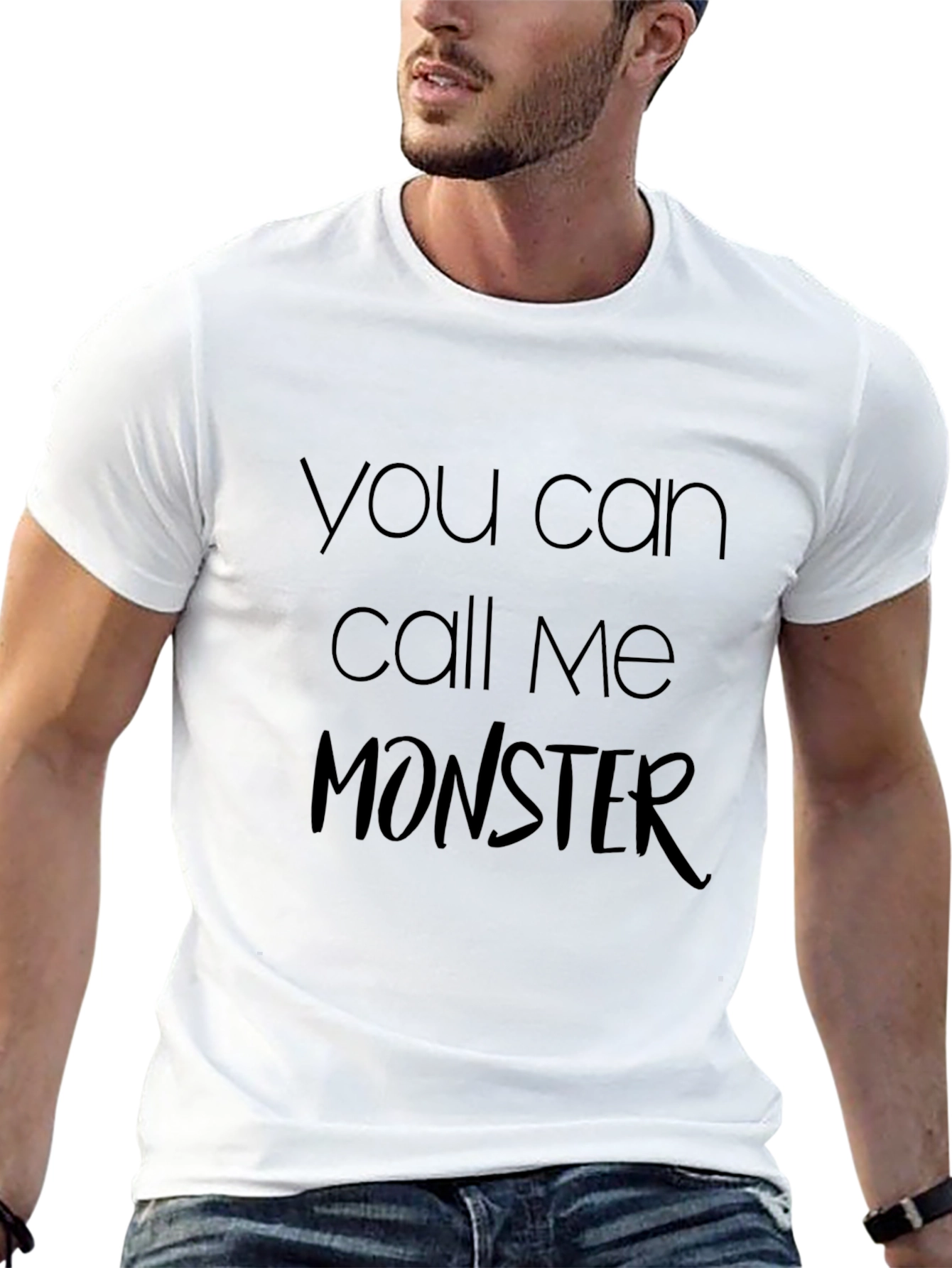 Call Me Monster T-Shirt - Black Graphic Tee