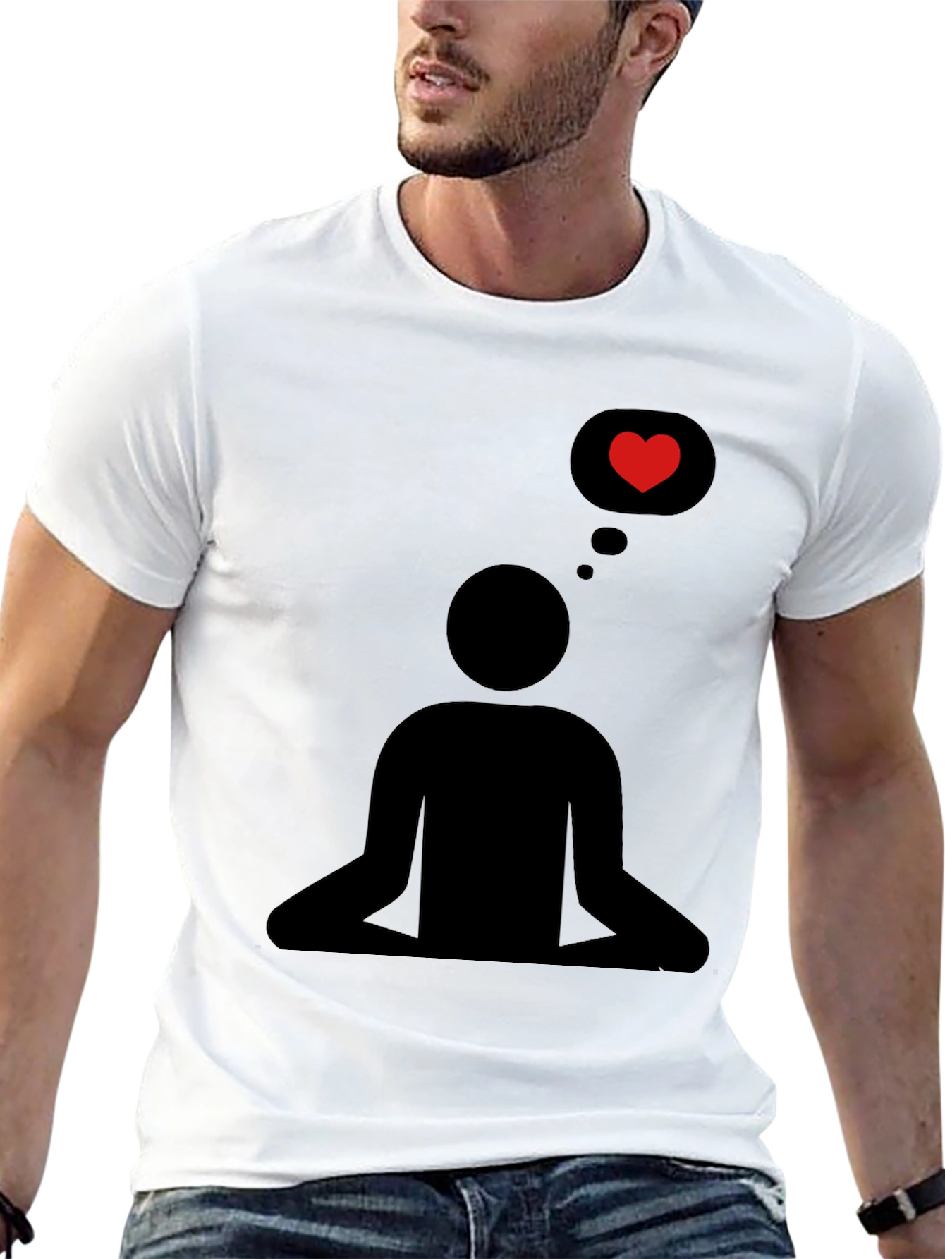 Meditating Love T-Shirt - Relaxed Fit