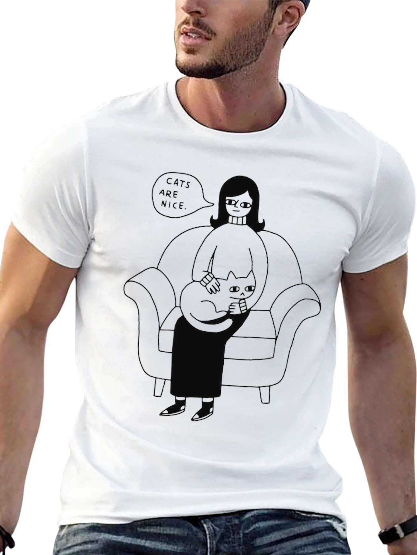 Cats are Nice Graphic Tee - Unisex T-Shirt