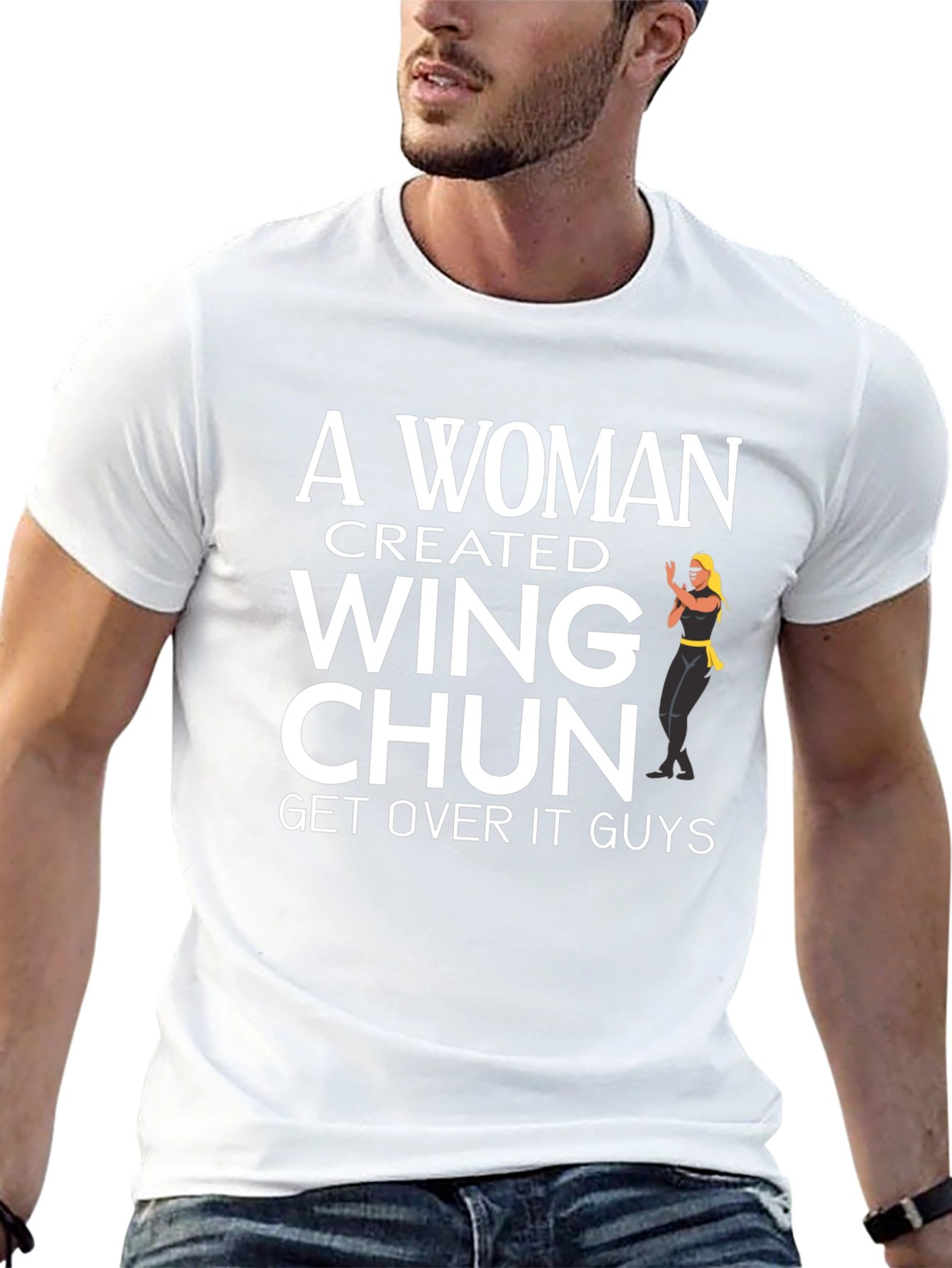 A Woman Created Wing Chun Black T-Shirt