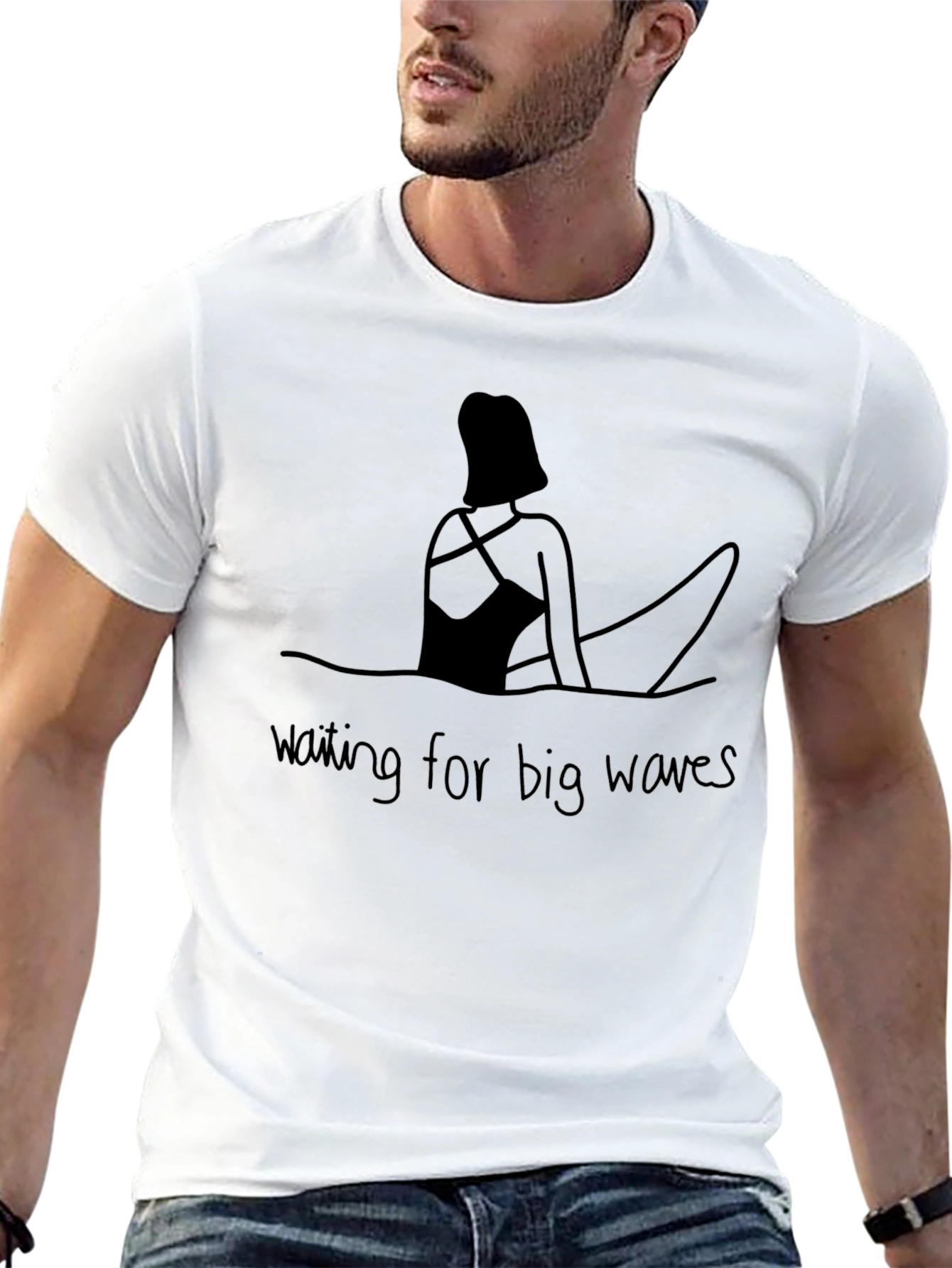 Waiting for Big Waves Graphic Tee