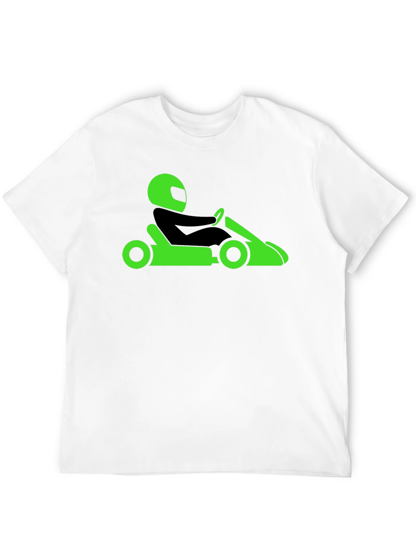 Go-Kart Racing Tee - Black Cotton T-Shirt