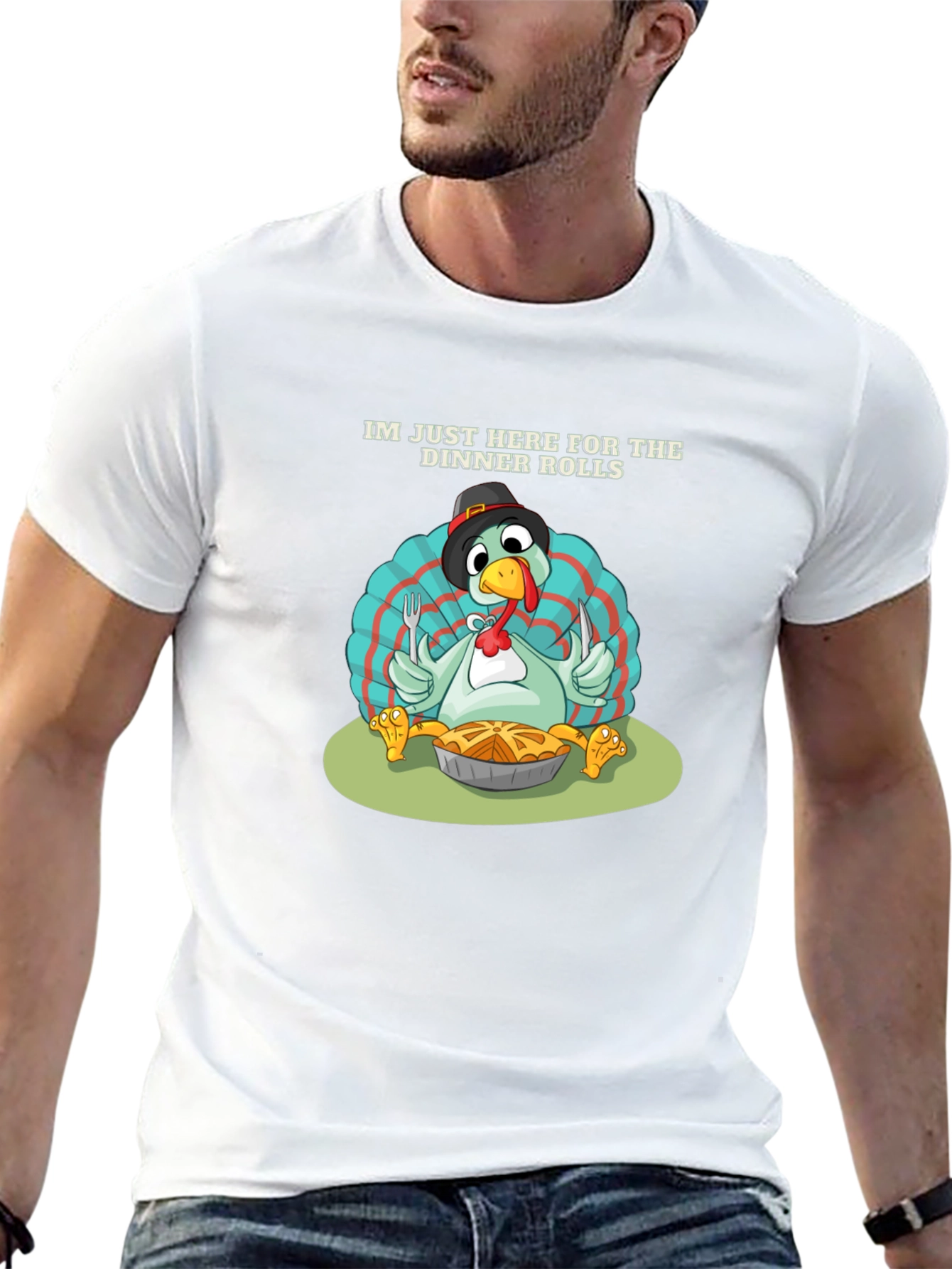 Funny Thanksgiving Turkey Dinner Rolls T-Shirt
