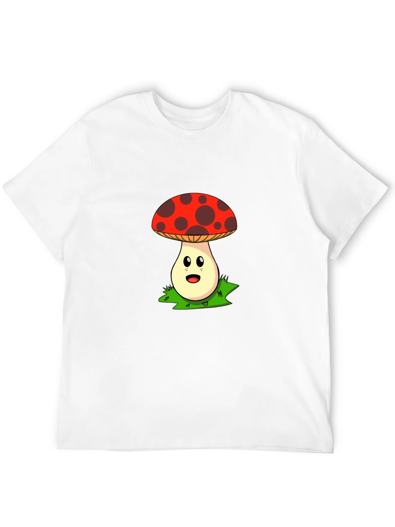 Cartoon Mushroom Graphic T-Shirt