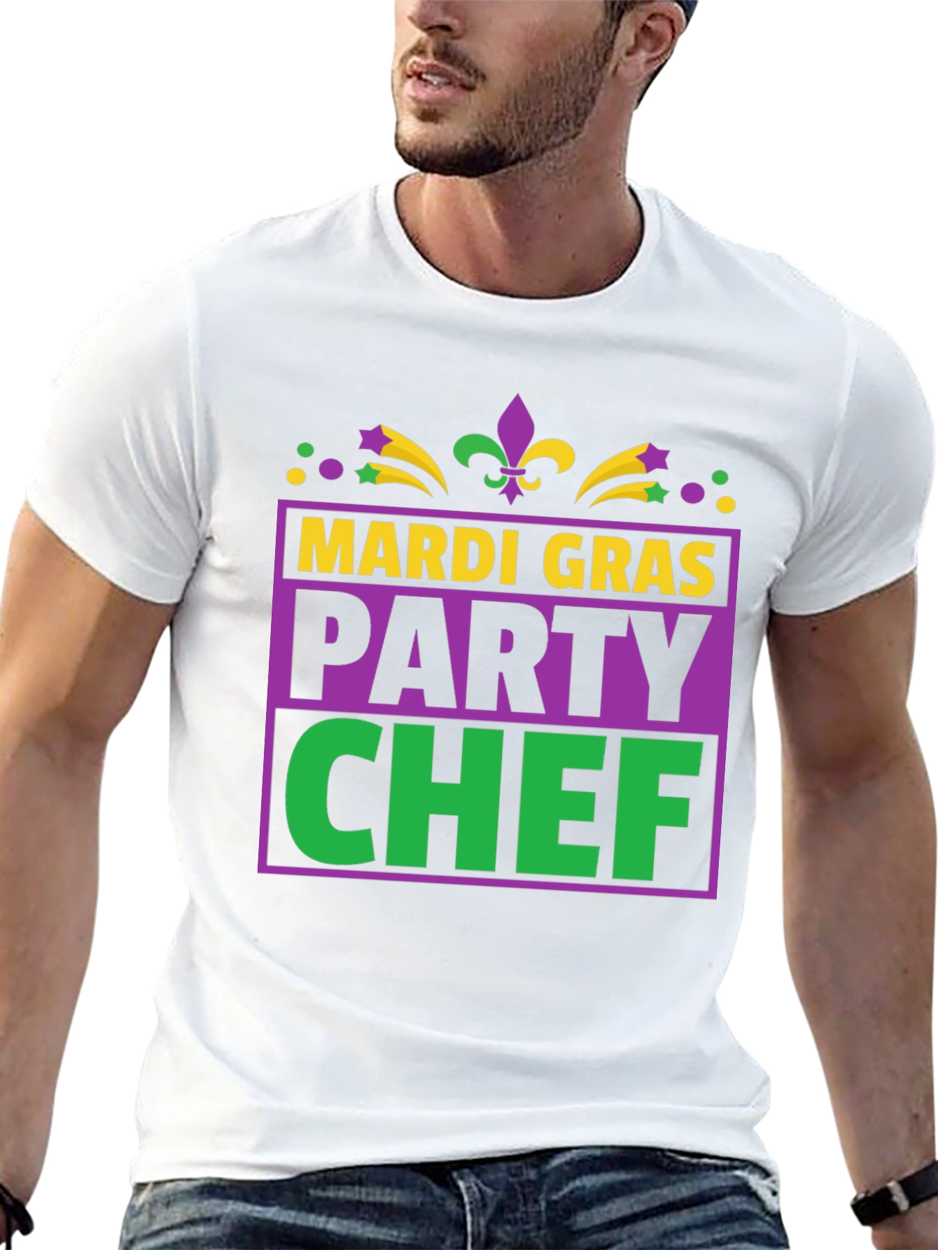 Mardi Gras Party Chef T-Shirt