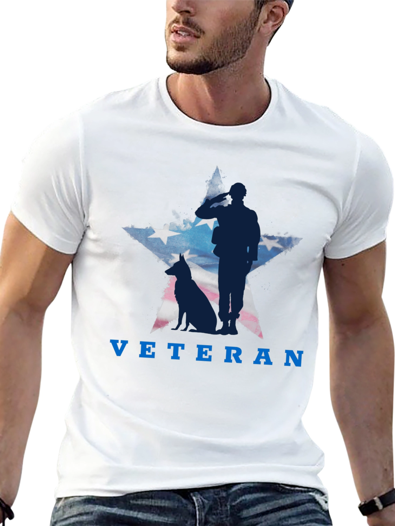 Veteran Tribute T-Shirt - Patriotic Design