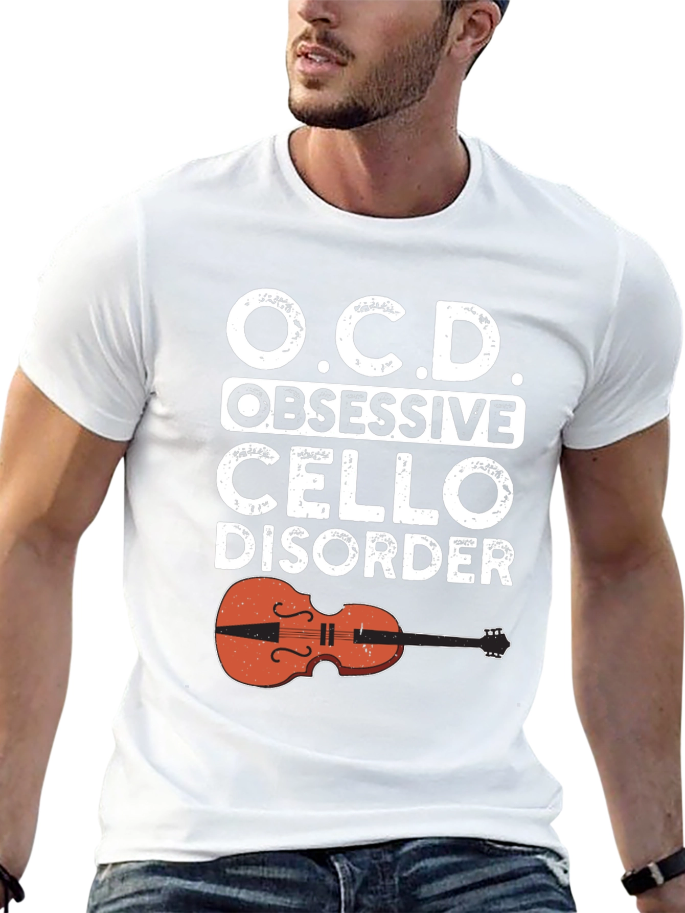 Obsessive Cello Disorder T-Shirt - Music Lover Tee
