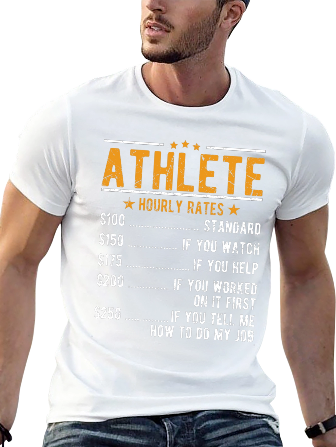 Athlete Hourly Rates Graphic Tee