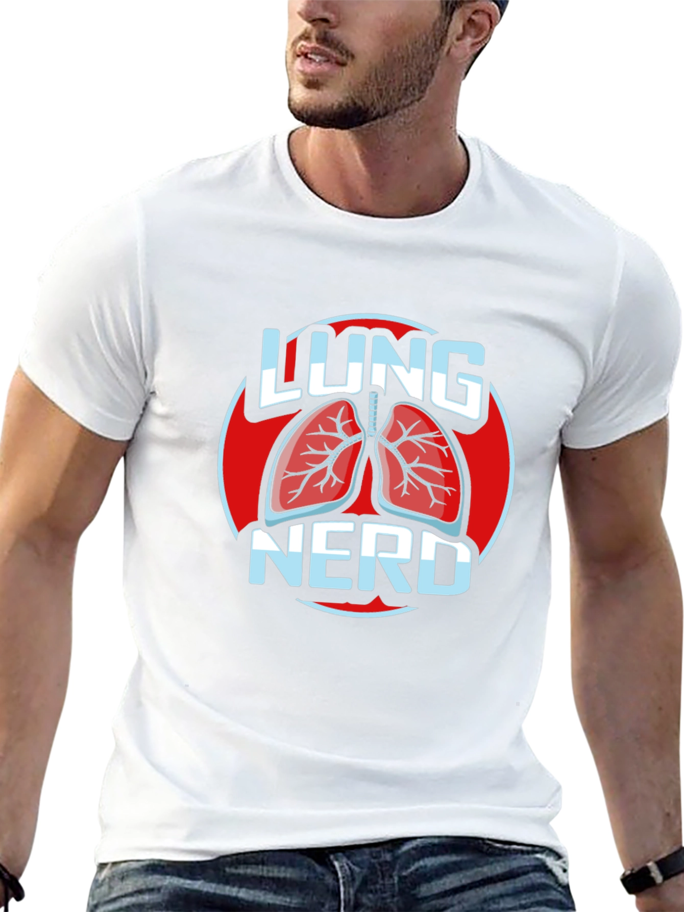 Lung Nerd T-Shirt - Anatomical Humor Tee