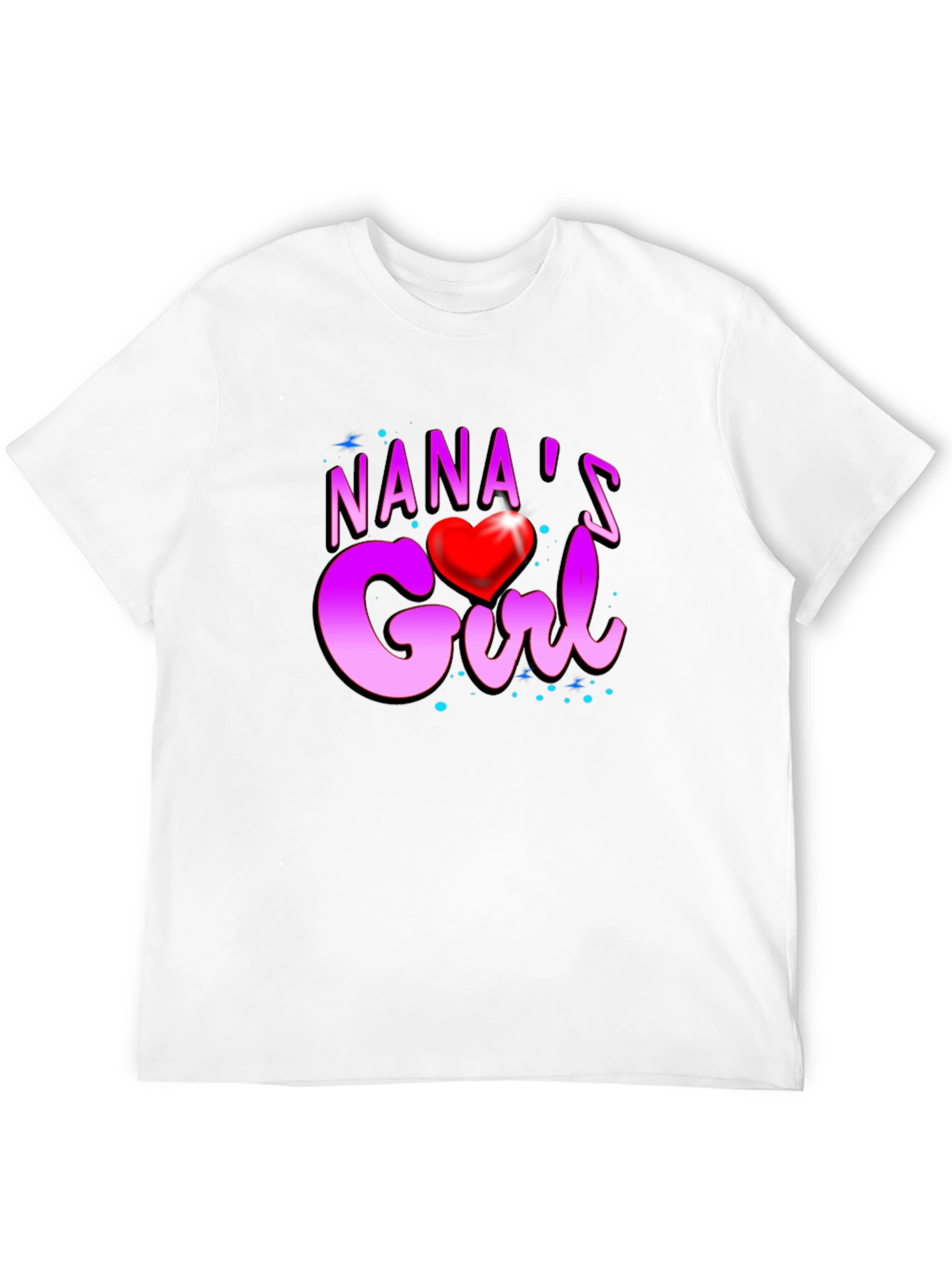 Nanas Girl Heart Graphic T-Shirt