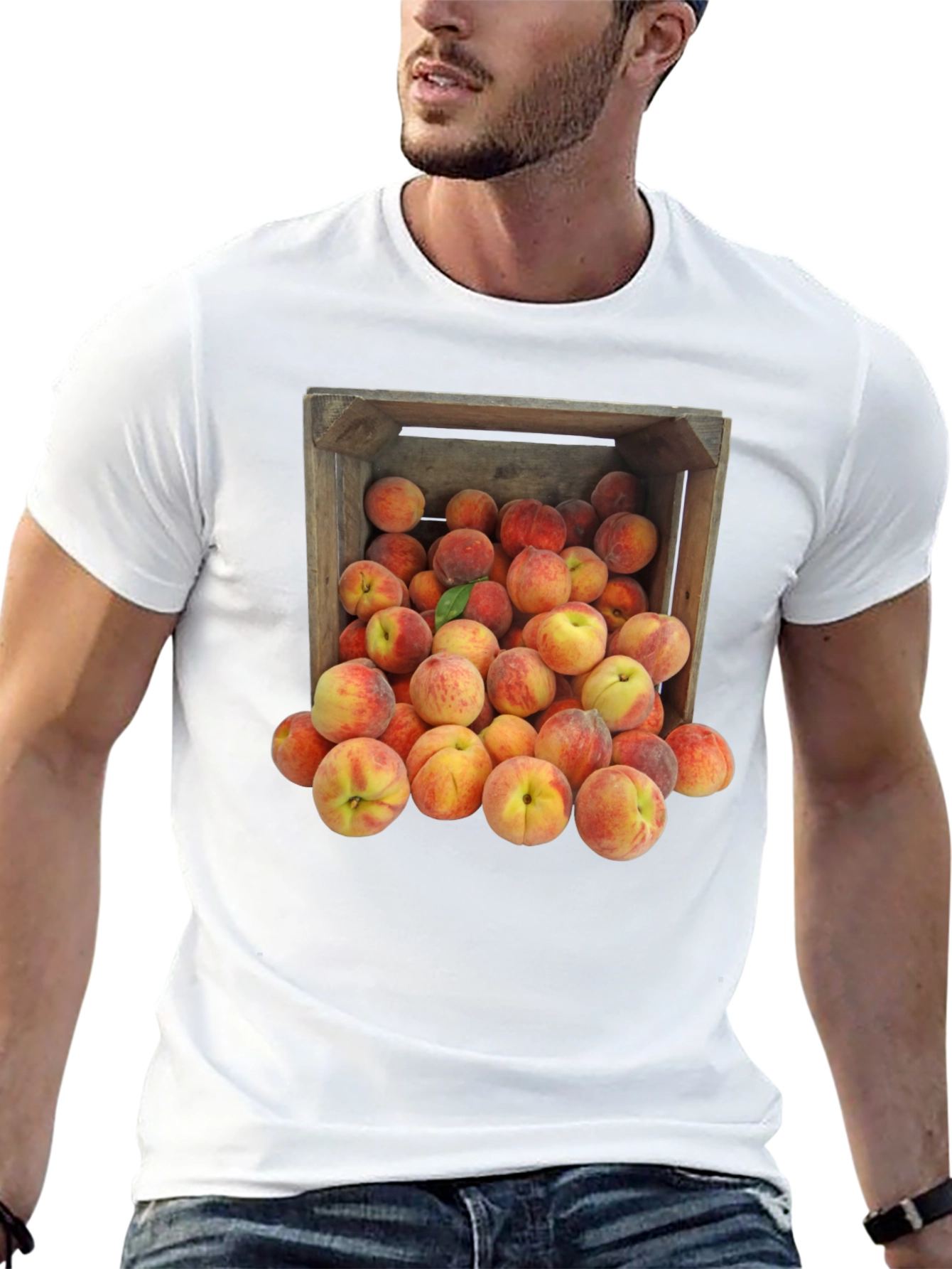 Peach Crate Graphic Tee