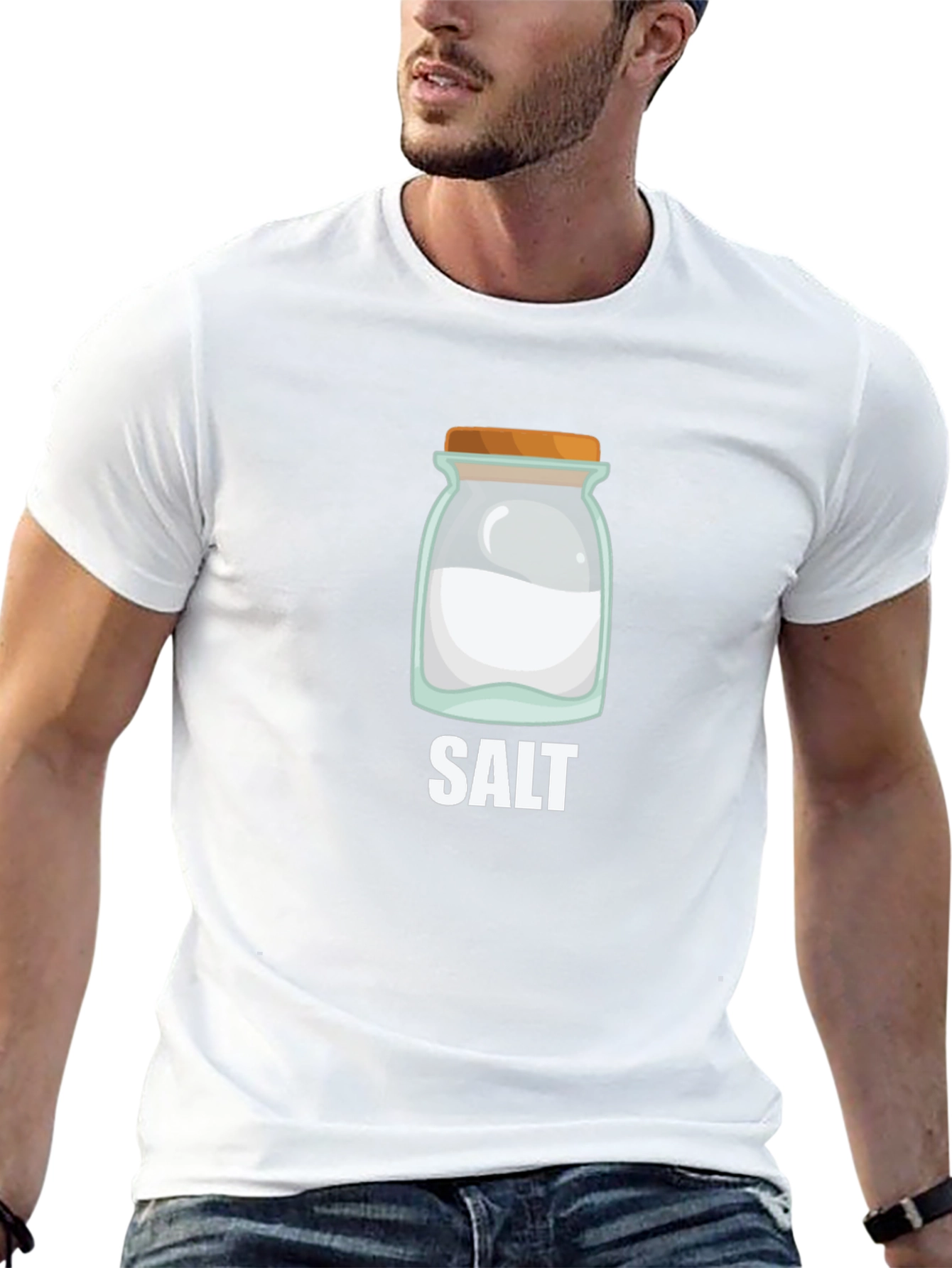 Salt Jar Graphic Tee - Black Cotton Casual Shirt
