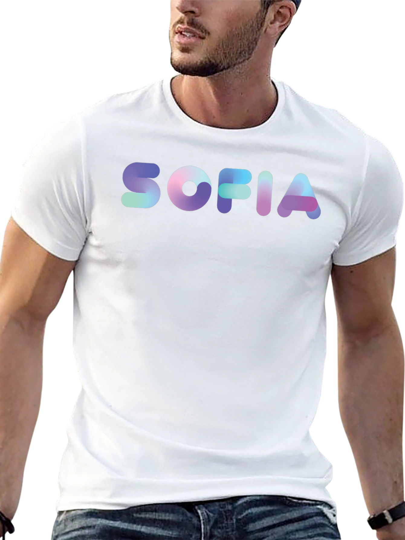 Sofia Name Gradient Graphic T-Shirt