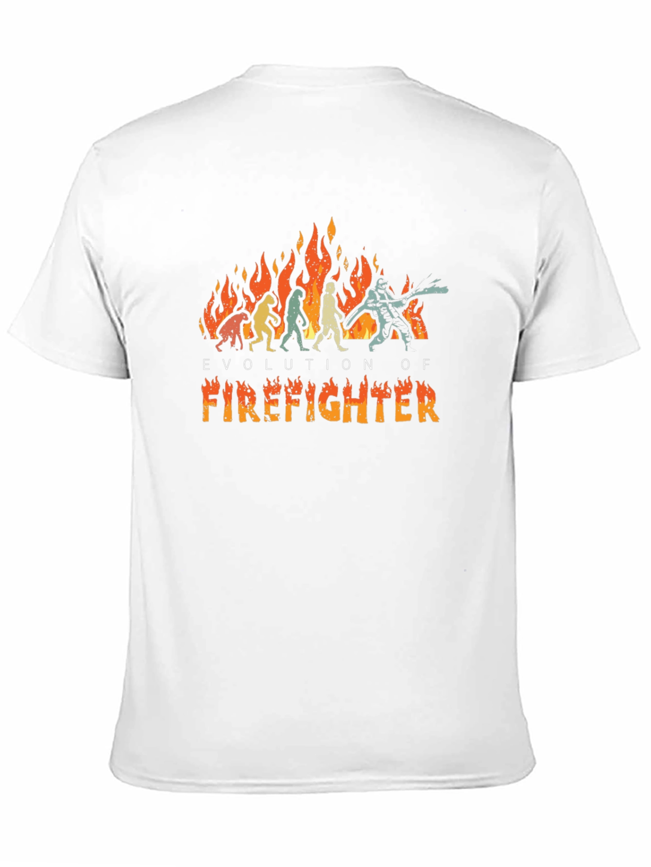 Evolution of Firefighter Black T-Shirt