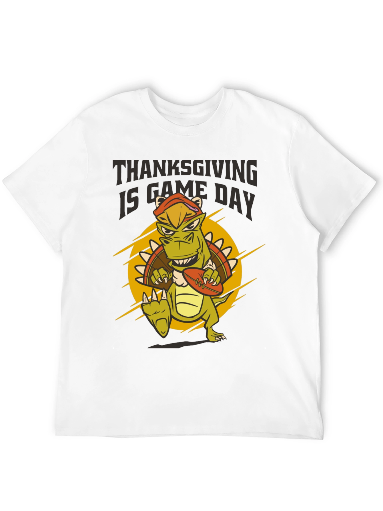 Thanksgiving Game Day Dinosaur T-Shirt