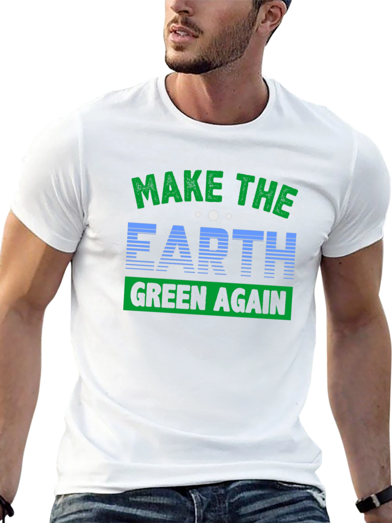 Eco-Friendly Make Earth Green Again Graphic T-Shirt