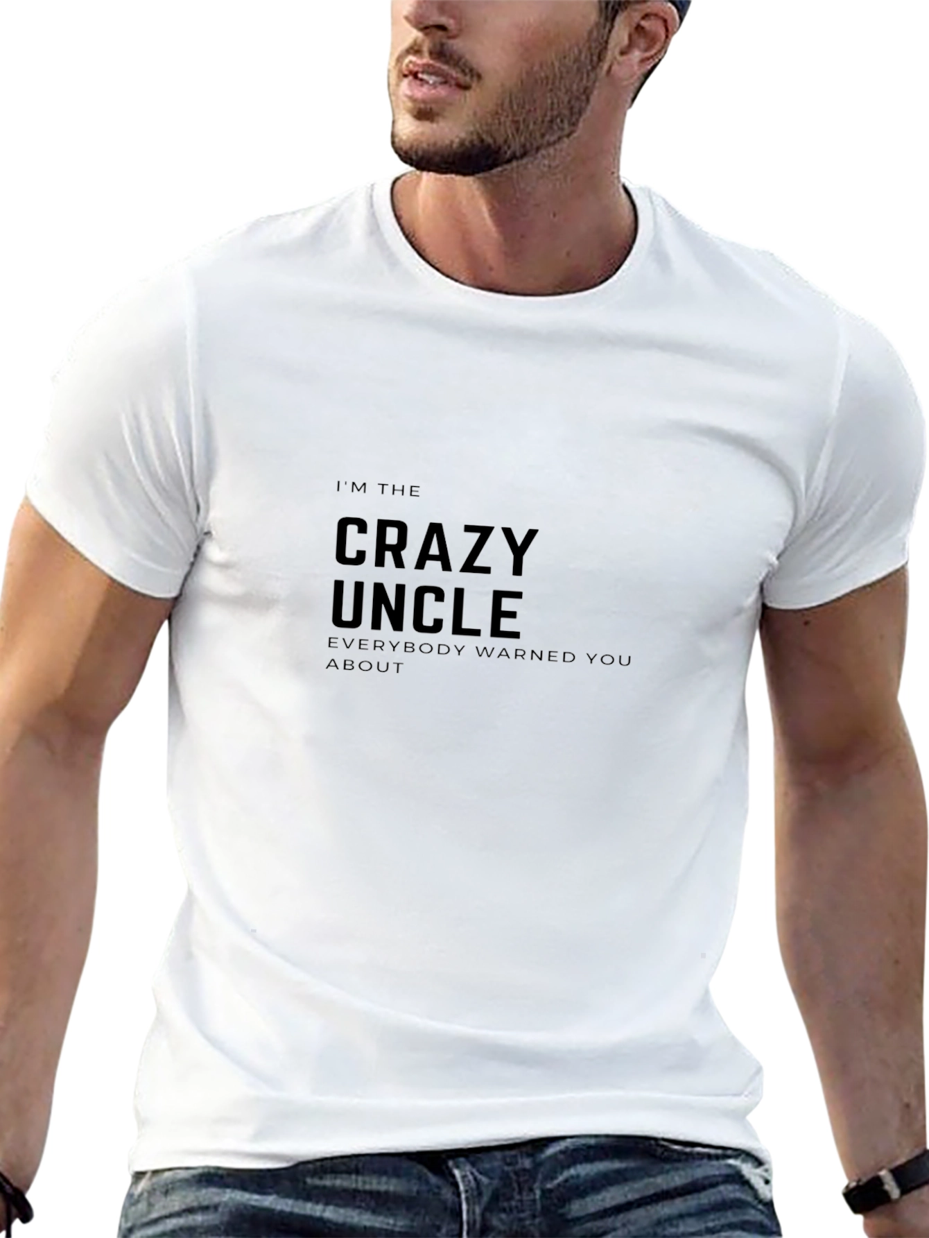 Crazy Uncle T-Shirt - Warning Label Included
