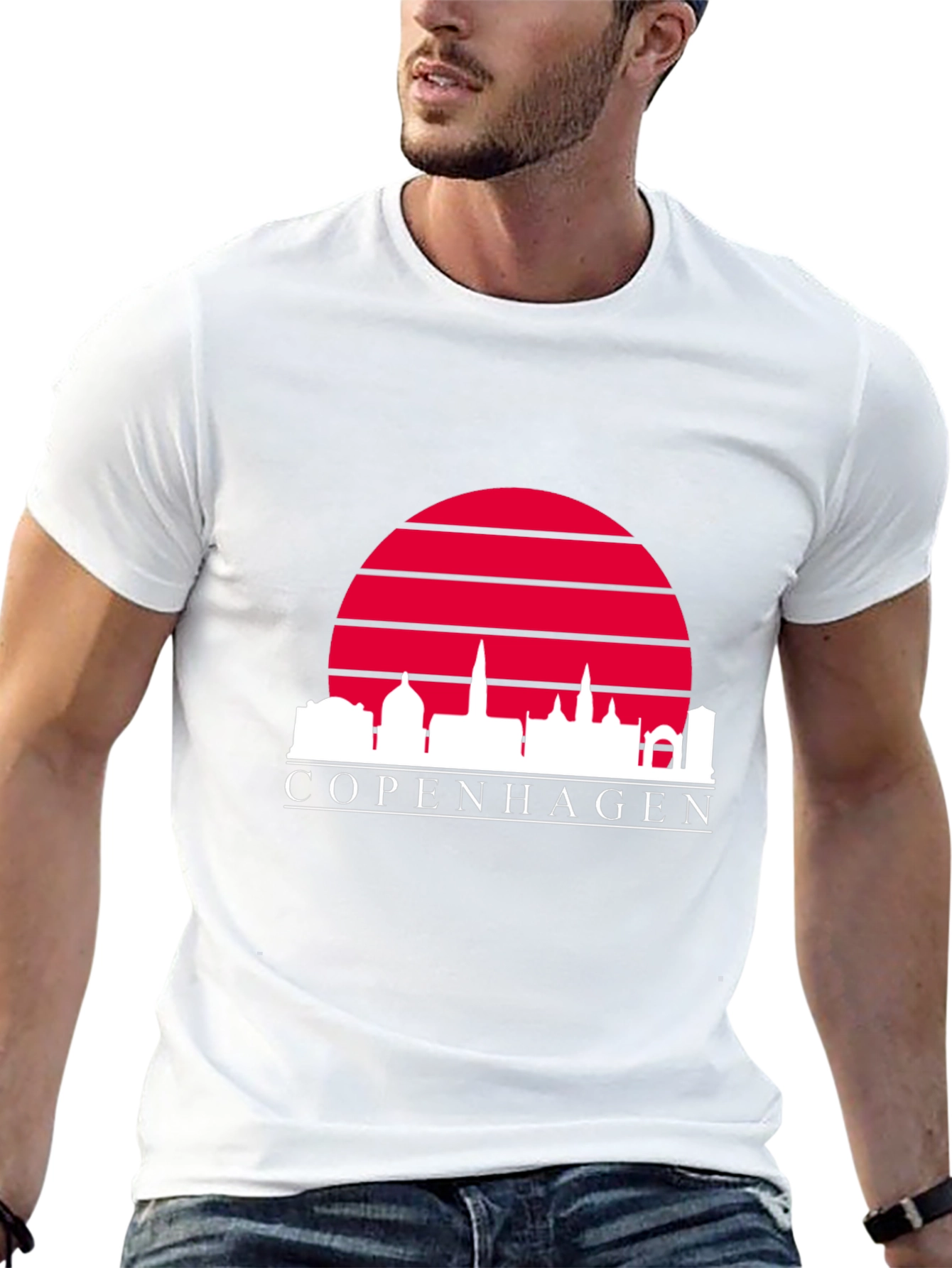 Copenhagen Skyline Graphic Tee