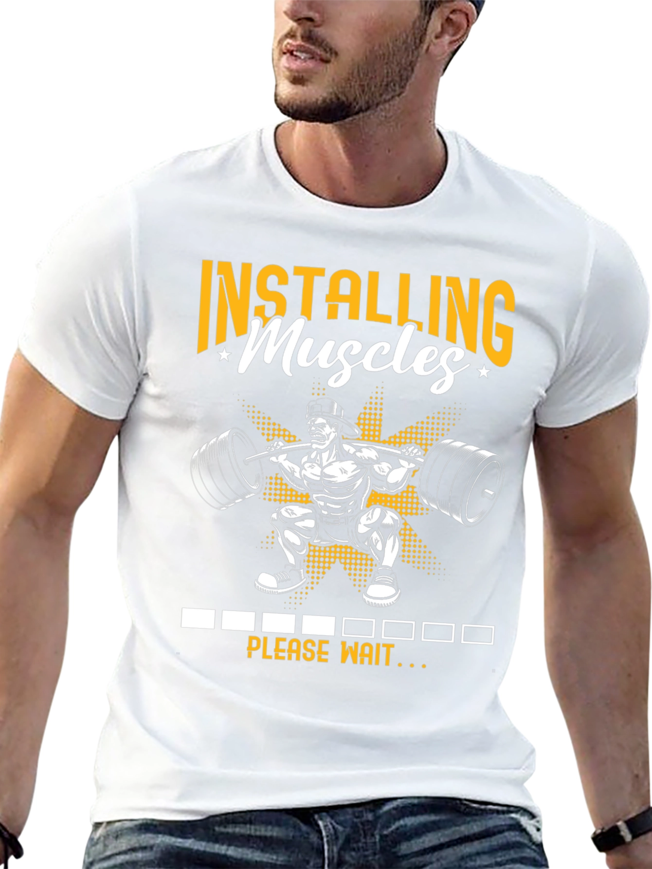 Installing Muscles Graphic T-Shirt