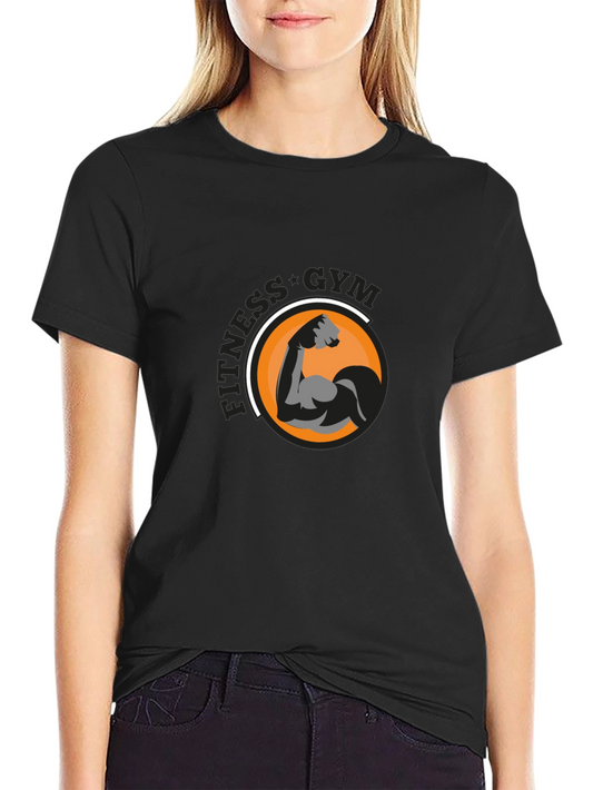 Fitness Gym Graphic T-Shirt - Black