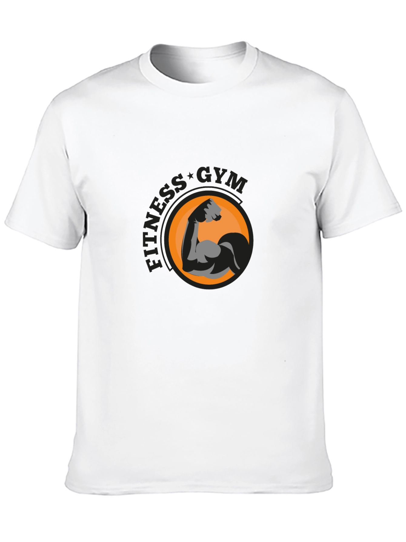 Fitness Gym Graphic T-Shirt - Black