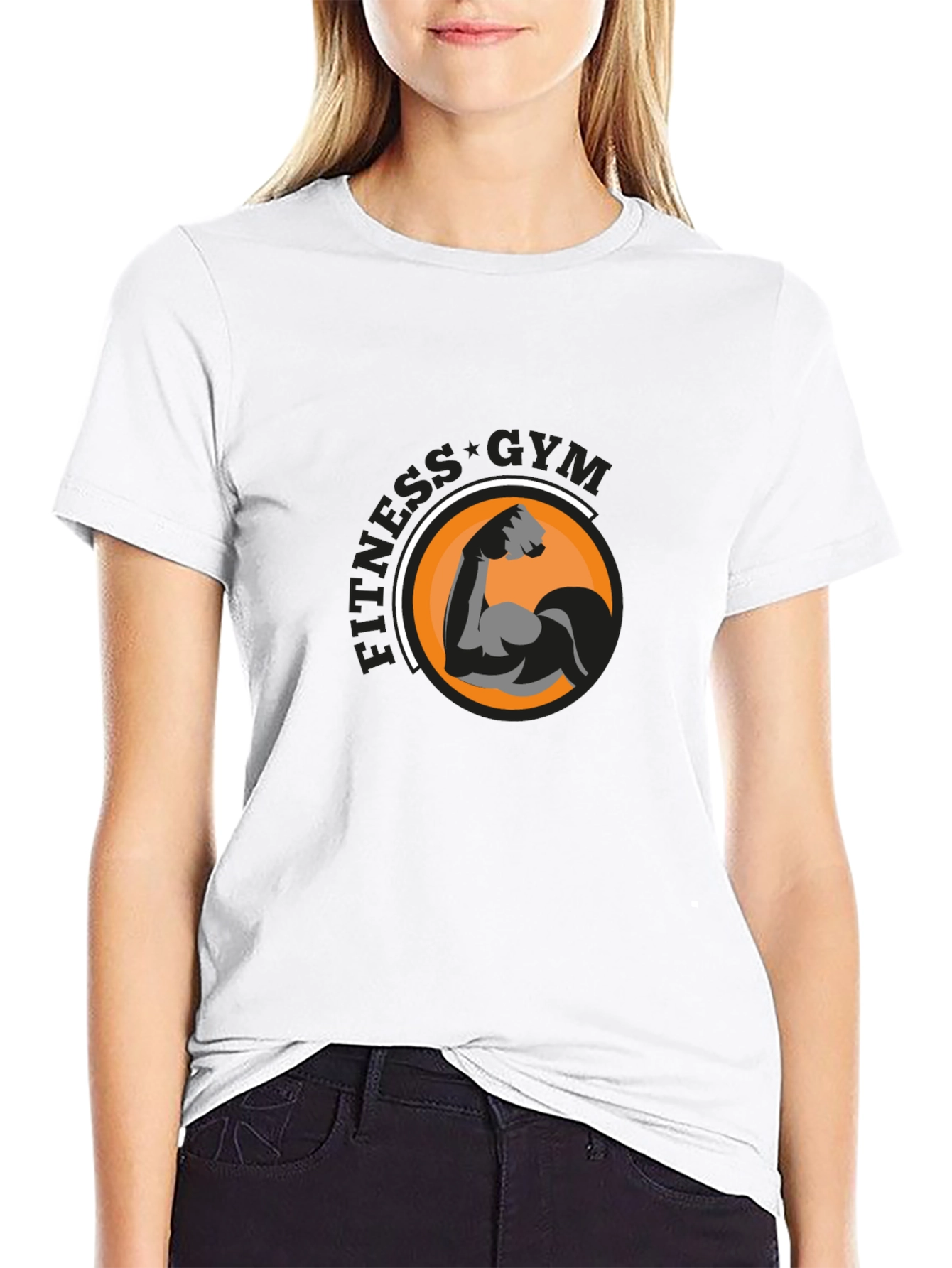 Fitness Gym Graphic T-Shirt - Black