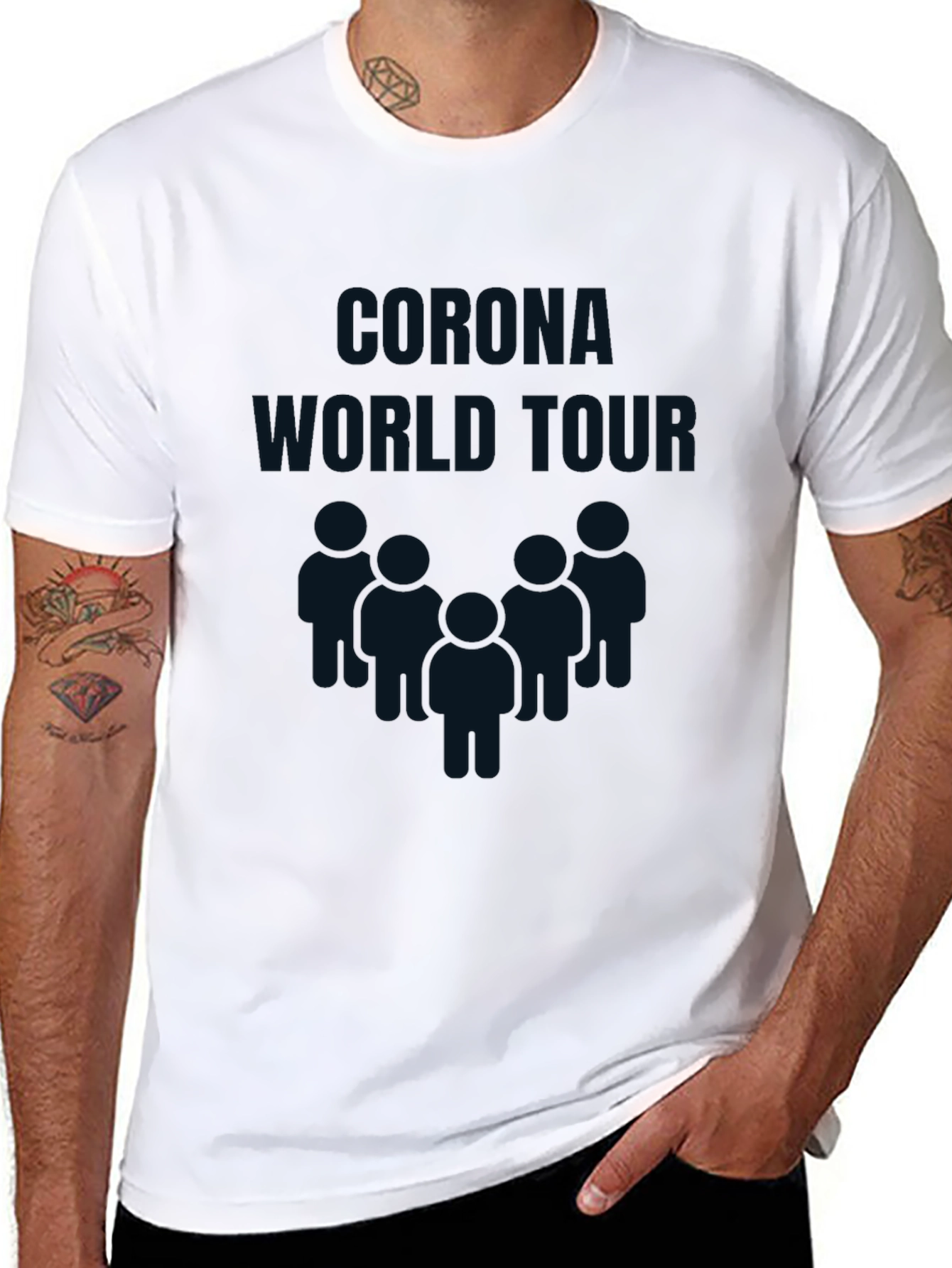 Corona World Tour Black T-Shirt
