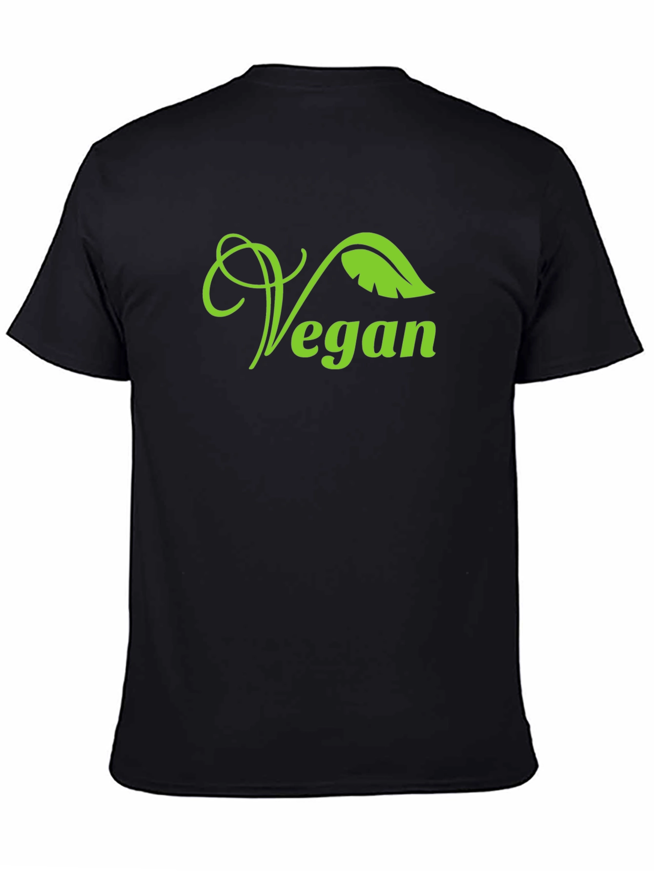 Vegan T-Shirt - Green Leaf Design