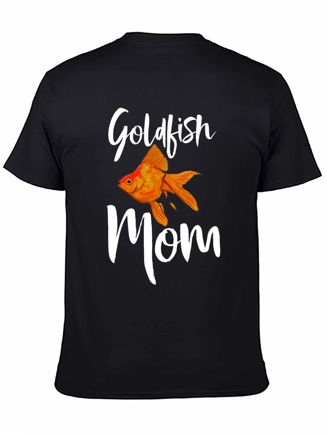 Goldfish Mom Black T-Shirt