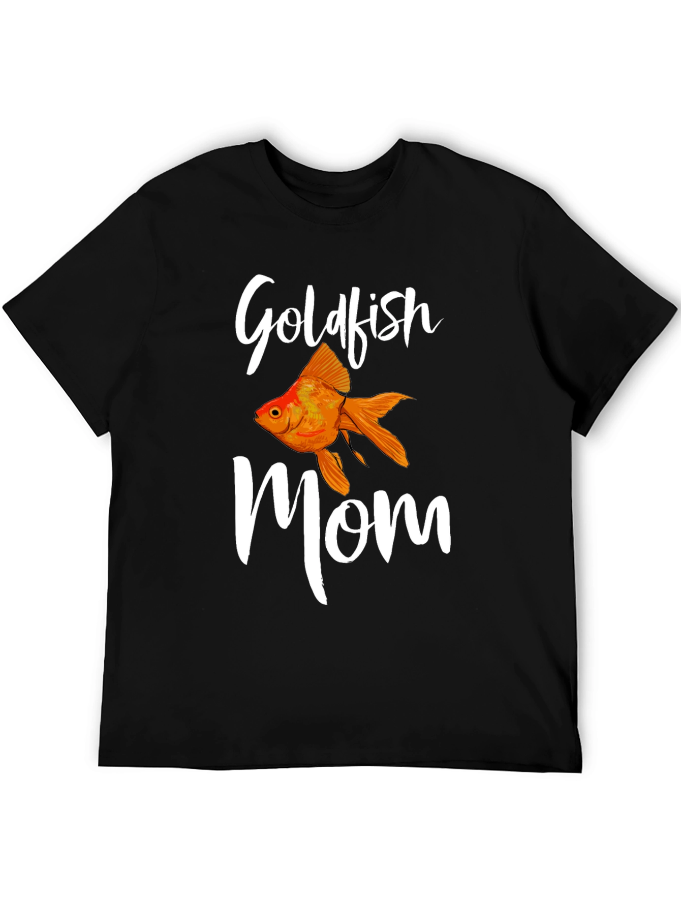 Goldfish Mom Black T-Shirt
