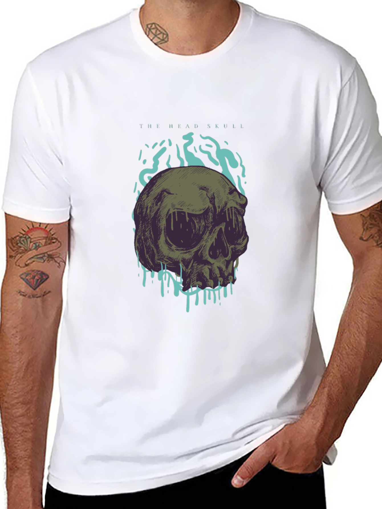 Skull Graphic T-Shirt - The Head Skull Design