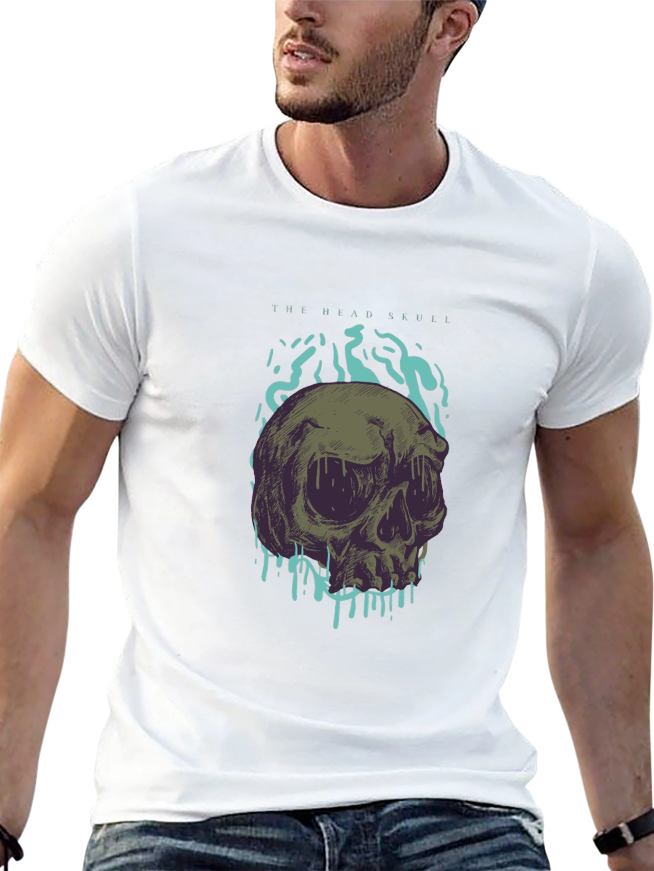 Skull Graphic T-Shirt - The Head Skull Design