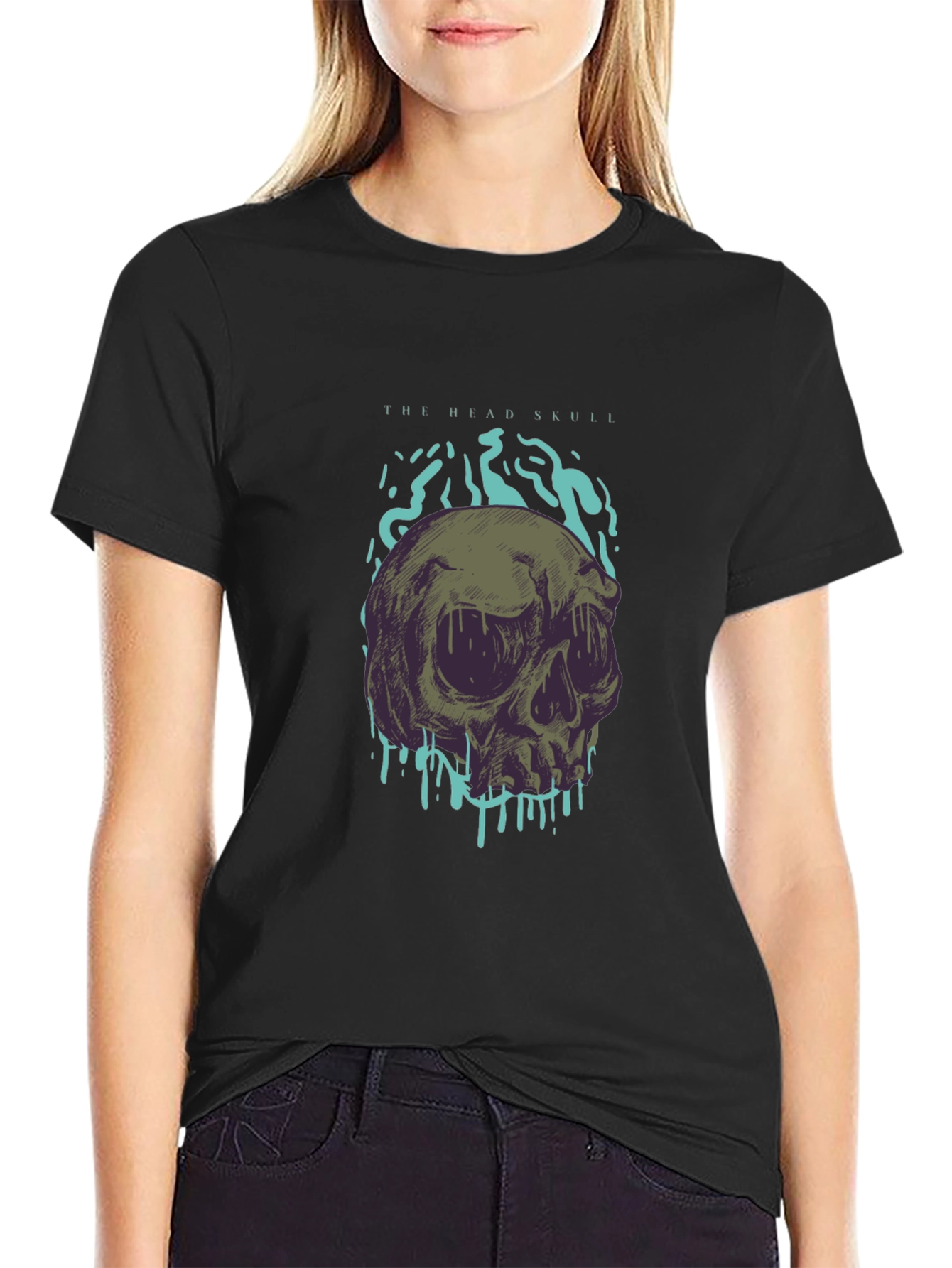 Skull Graphic T-Shirt - The Head Skull Design