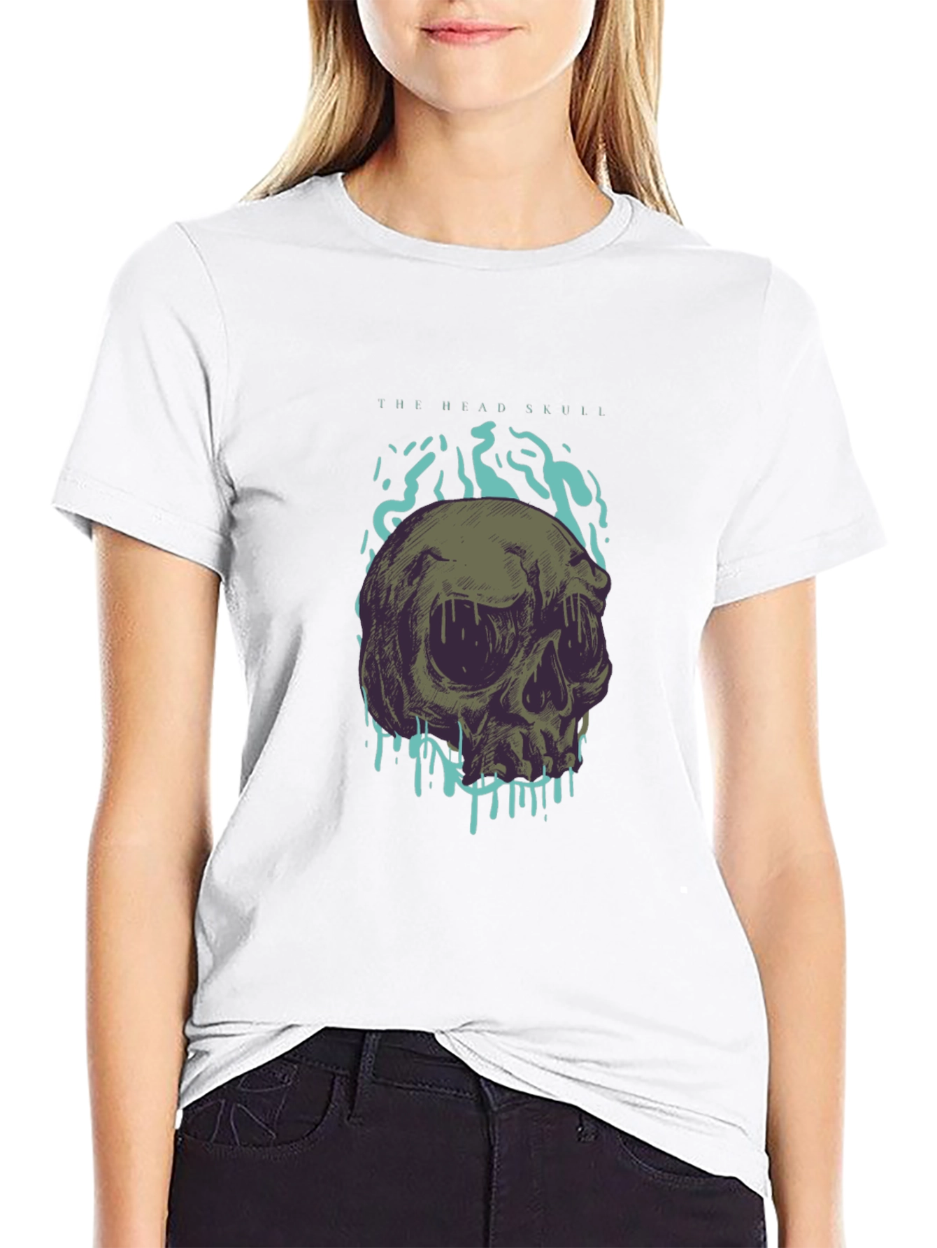Skull Graphic T-Shirt - The Head Skull Design
