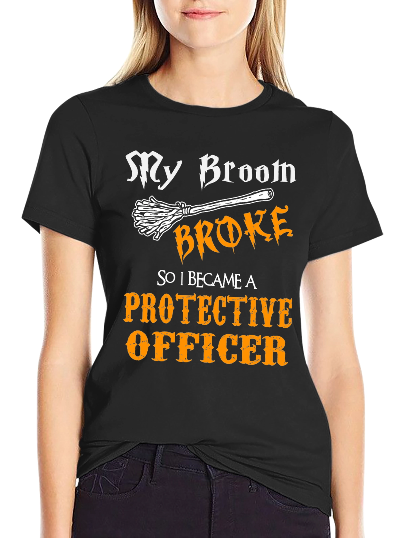 Protective Officer Funny Graphic T-Shirt