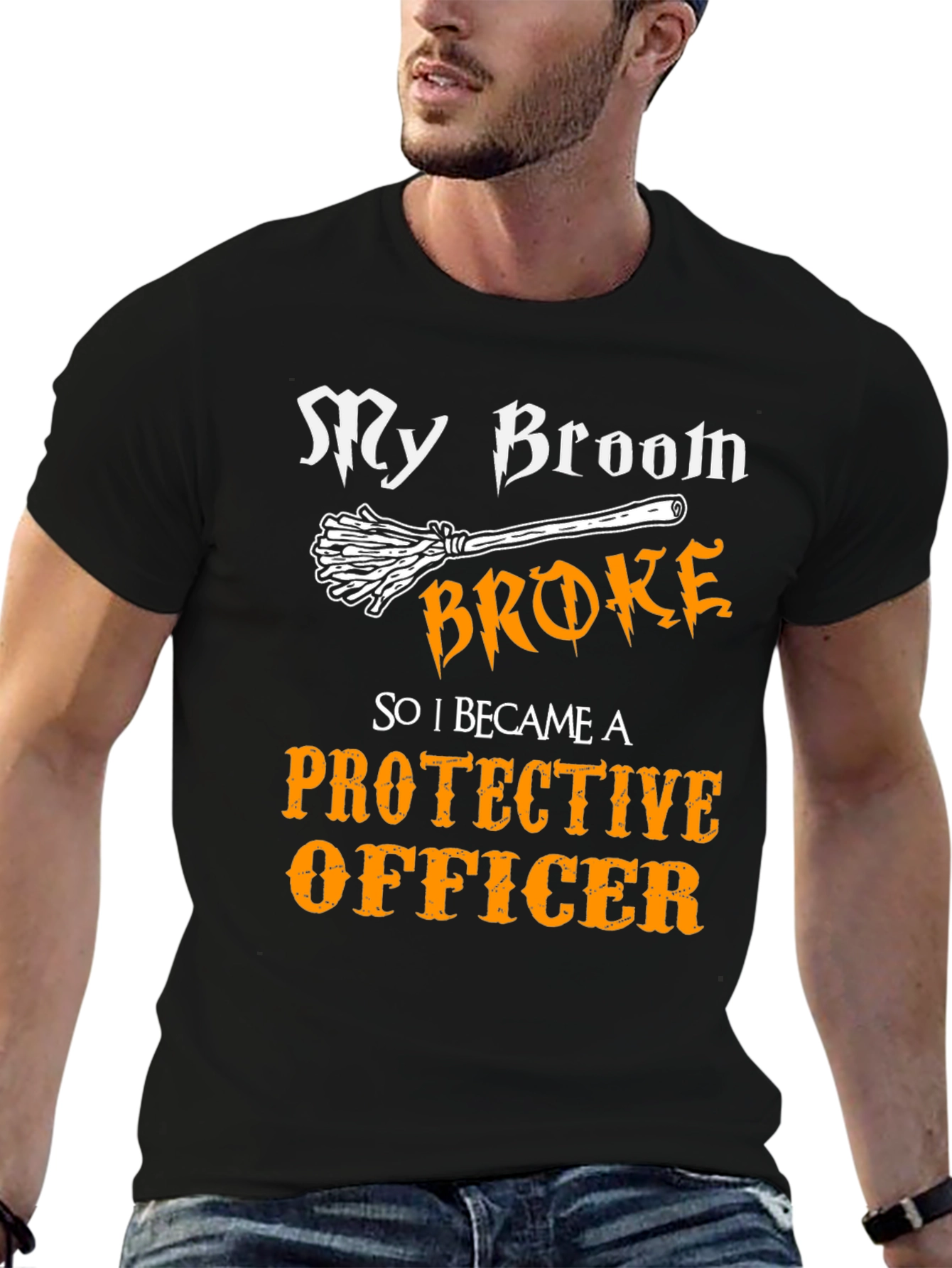 Protective Officer Funny Graphic T-Shirt