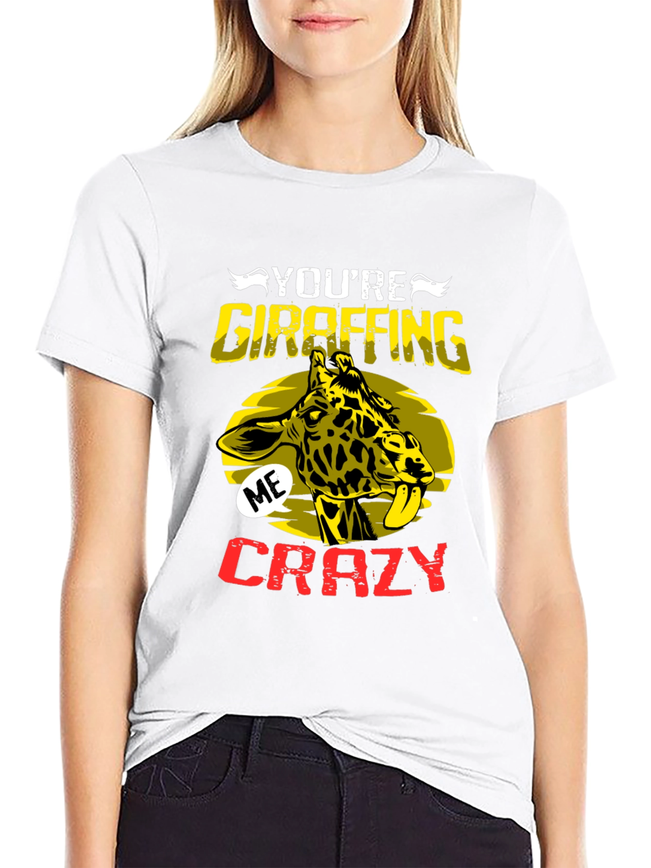 Youre Giraffing Me Crazy Graphic Tee