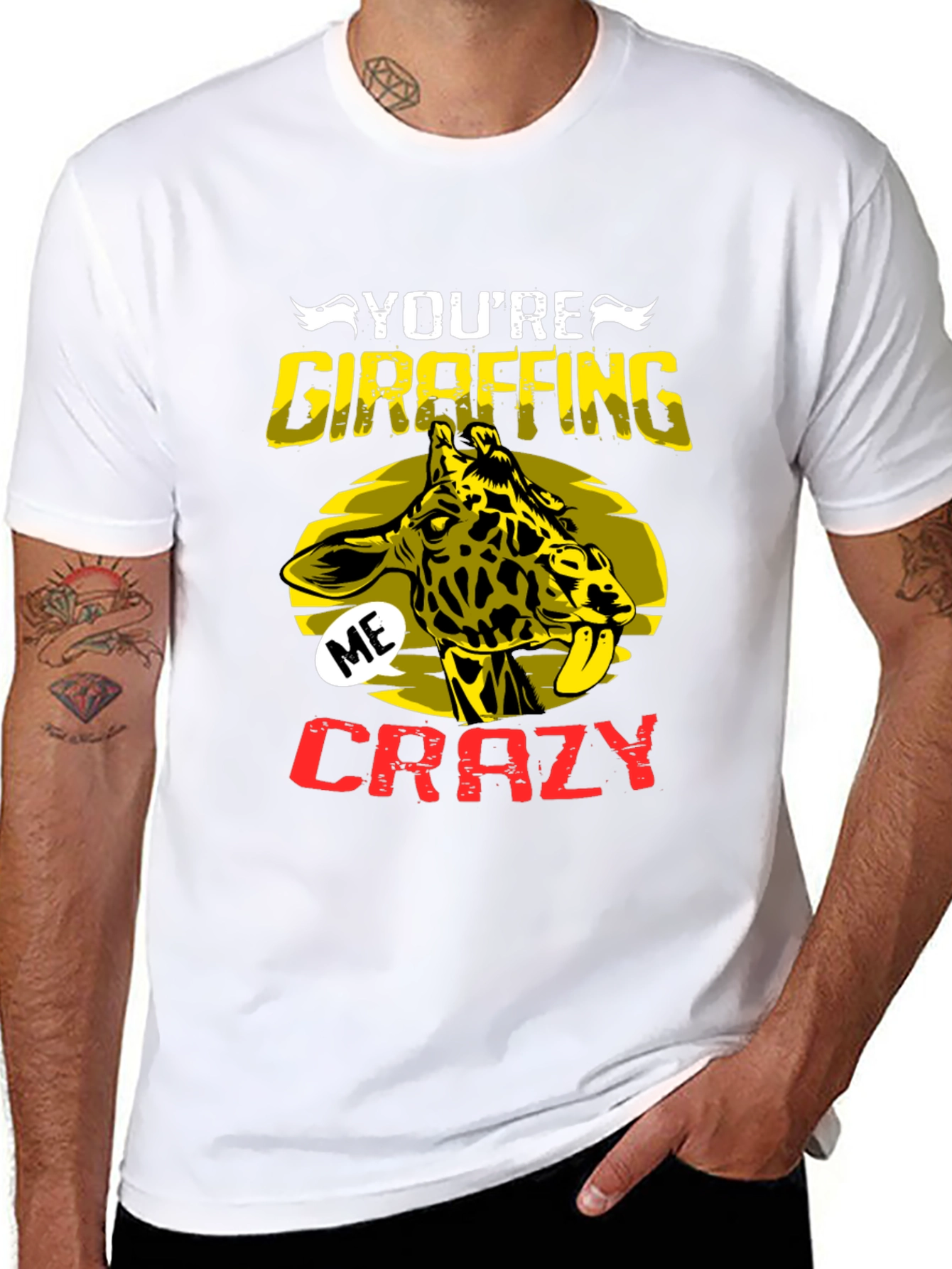 Youre Giraffing Me Crazy Graphic Tee