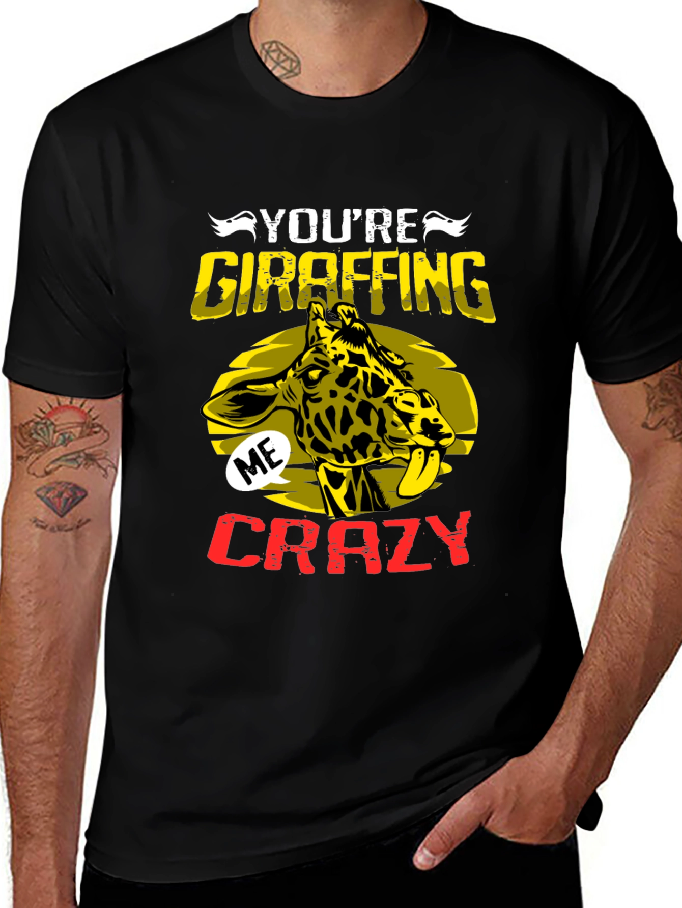 Youre Giraffing Me Crazy Graphic Tee