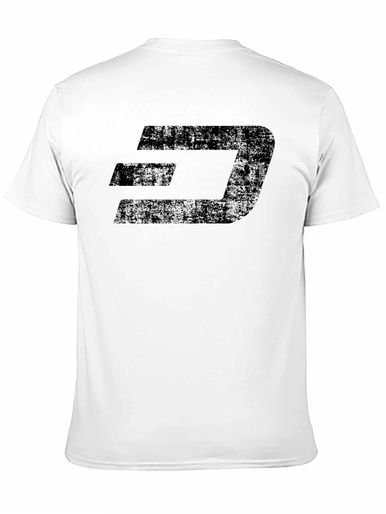 Distressed Dash Logo Black T-Shirt