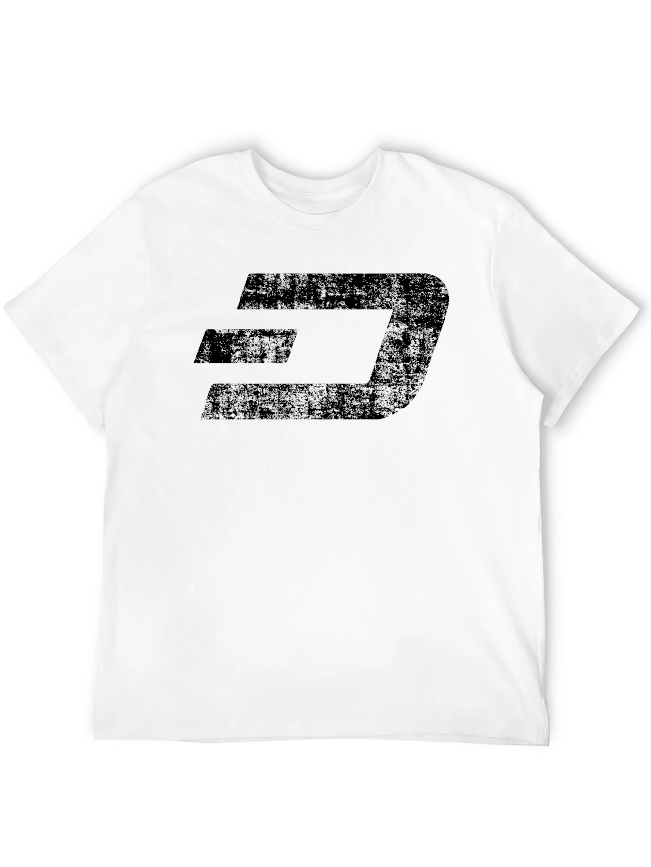 Distressed Dash Logo Black T-Shirt