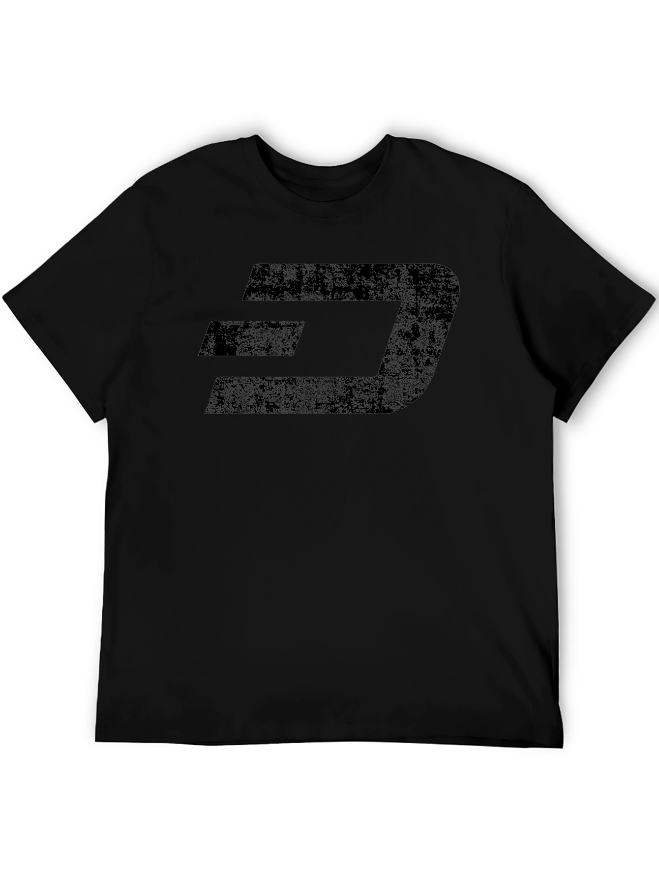 Distressed Dash Logo Black T-Shirt