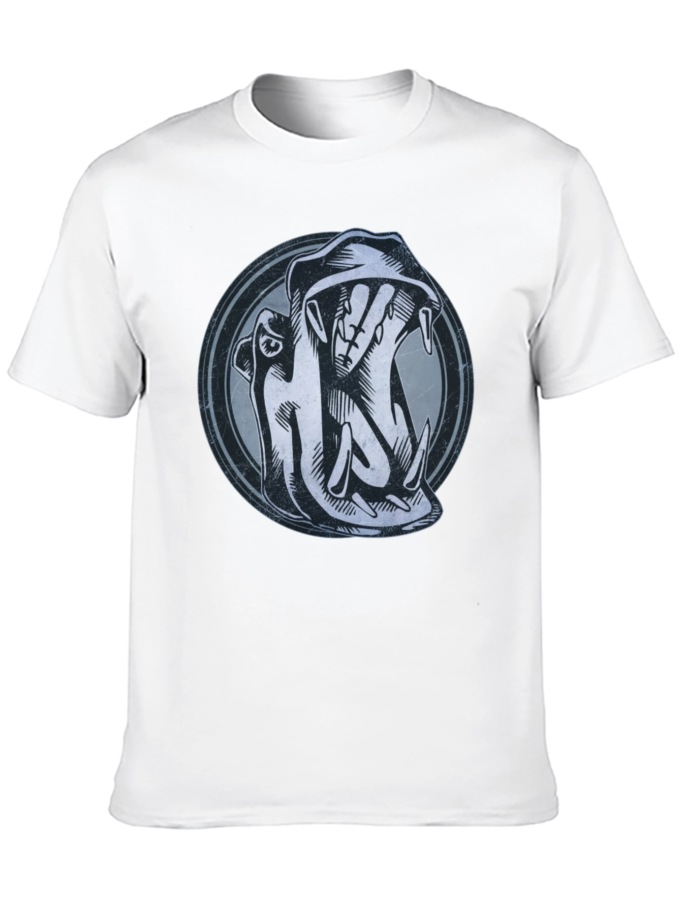 Hippo Graphic Print Black T-Shirt